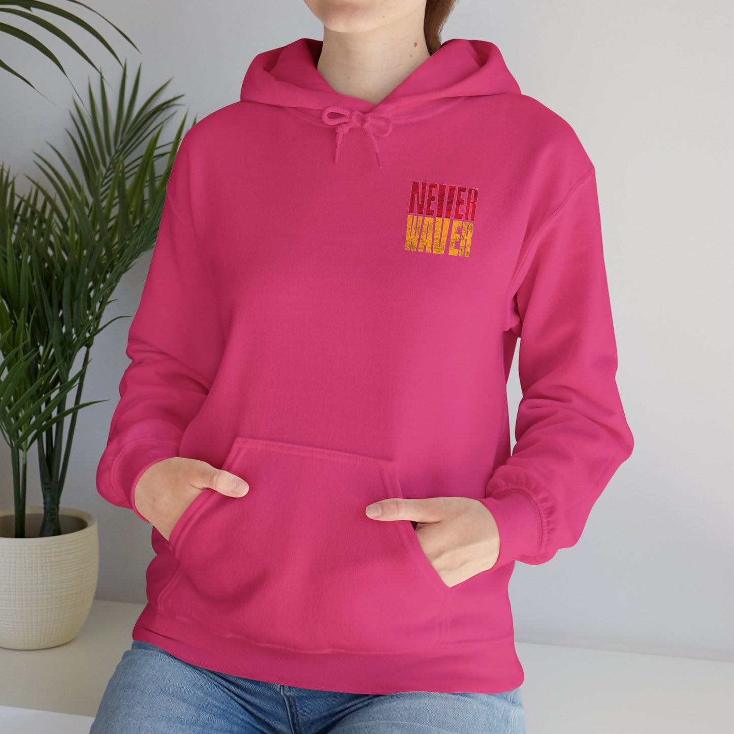 Kansas Fans Never Waver Unisex Heavy Blend™ Hooded Sweatshirt - Never Waver