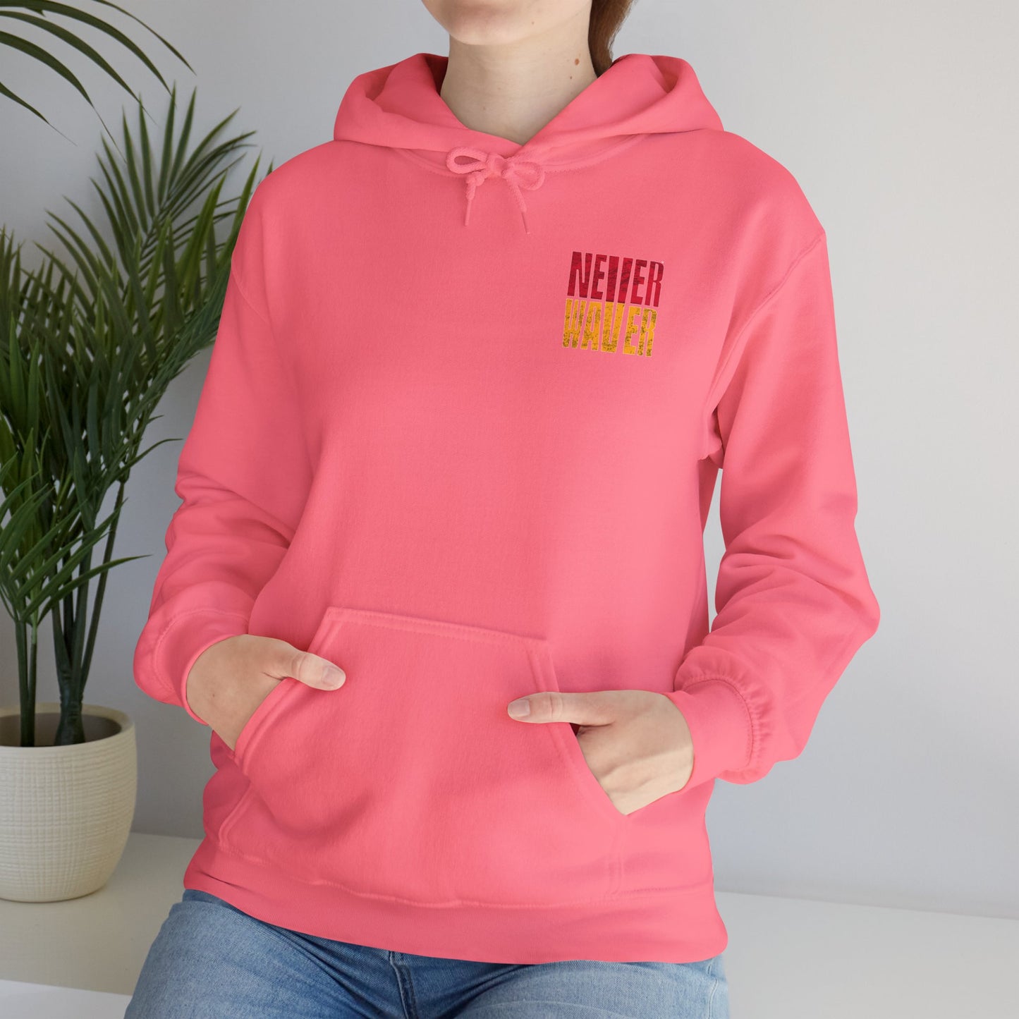 Kansas Fans Never Waver Unisex Heavy Blend™ Hooded Sweatshirt - Never Waver