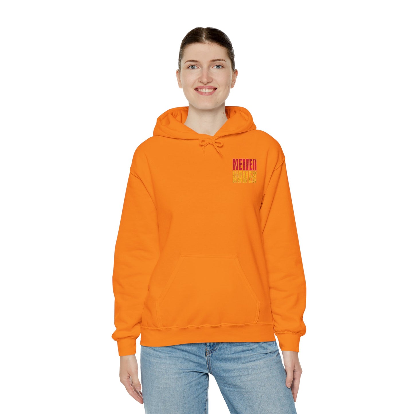 Kansas Fans Never Waver Unisex Heavy Blend™ Hooded Sweatshirt - Never Waver