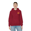 Kansas Fans Never Waver W-Leopard Football Unisex Heavy Blend™ Hooded Sweatshirt - Never Waver