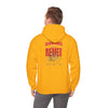 Kansas Fans Never Waver W-Leopard Football Unisex Heavy Blend™ Hooded Sweatshirt - Never Waver