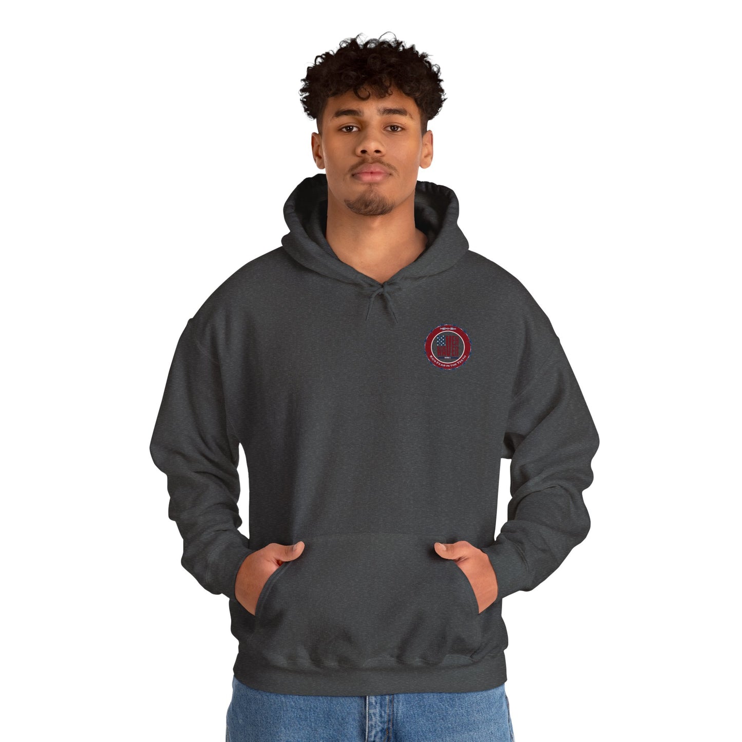 NEVER WAVER KICK FEAR IN THE TEETH Unisex Heavy Blend™ Hooded Sweatshirt - Never Waver