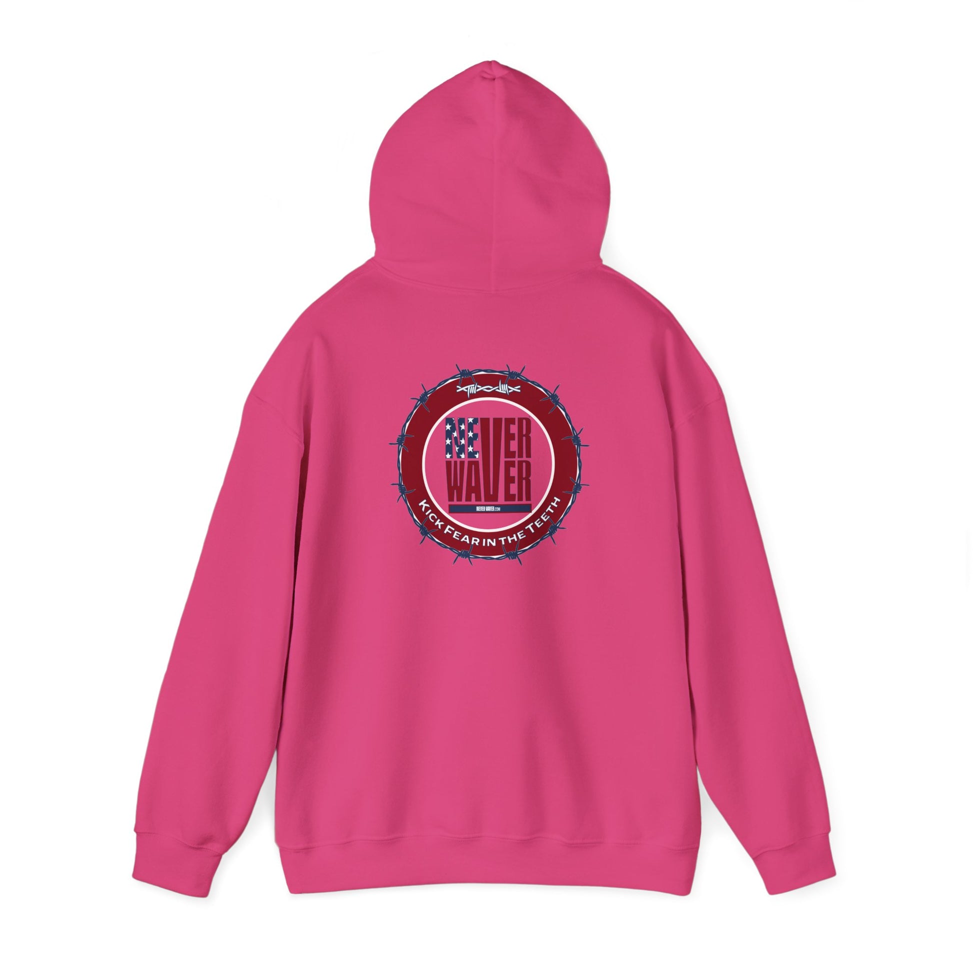 NEVER WAVER KICK FEAR IN THE TEETH Unisex Heavy Blend™ Hooded Sweatshirt - Never Waver