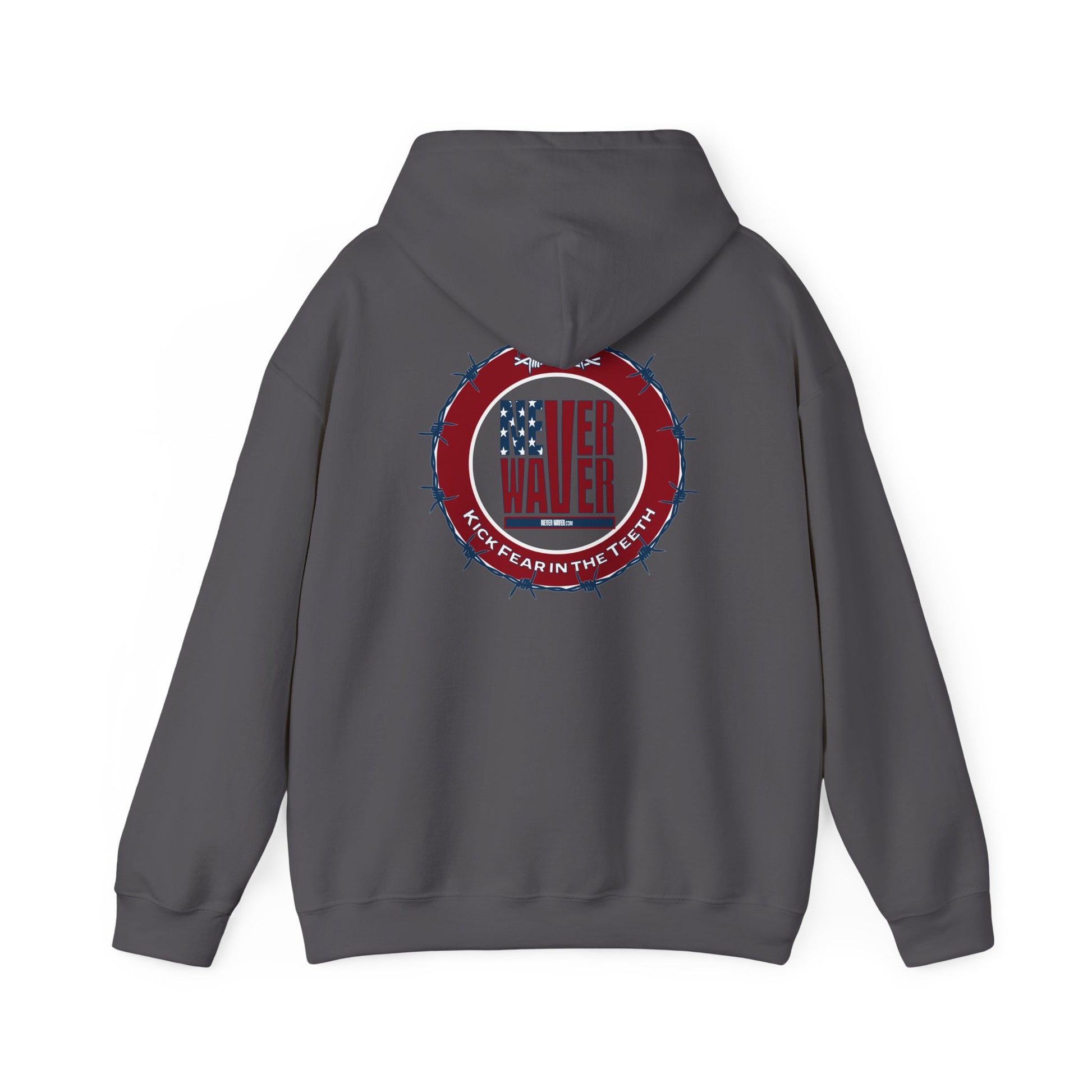 NEVER WAVER KICK FEAR IN THE TEETH Unisex Heavy Blend™ Hooded Sweatshirt - Never Waver