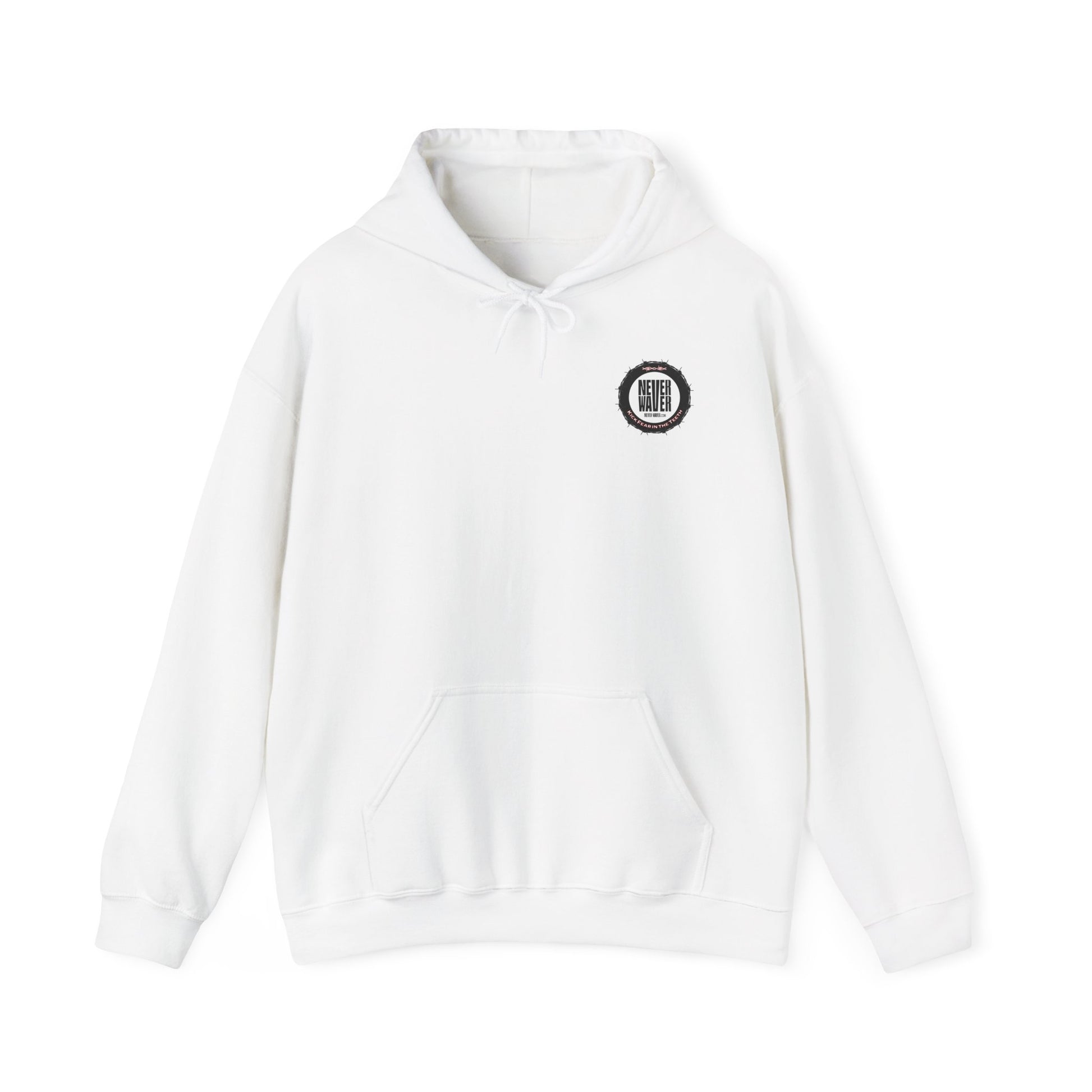 NEVER WAVER KICK FEAR IN THE TEETH Unisex Heavy Blend™ Hooded Sweatshirt - Never Waver