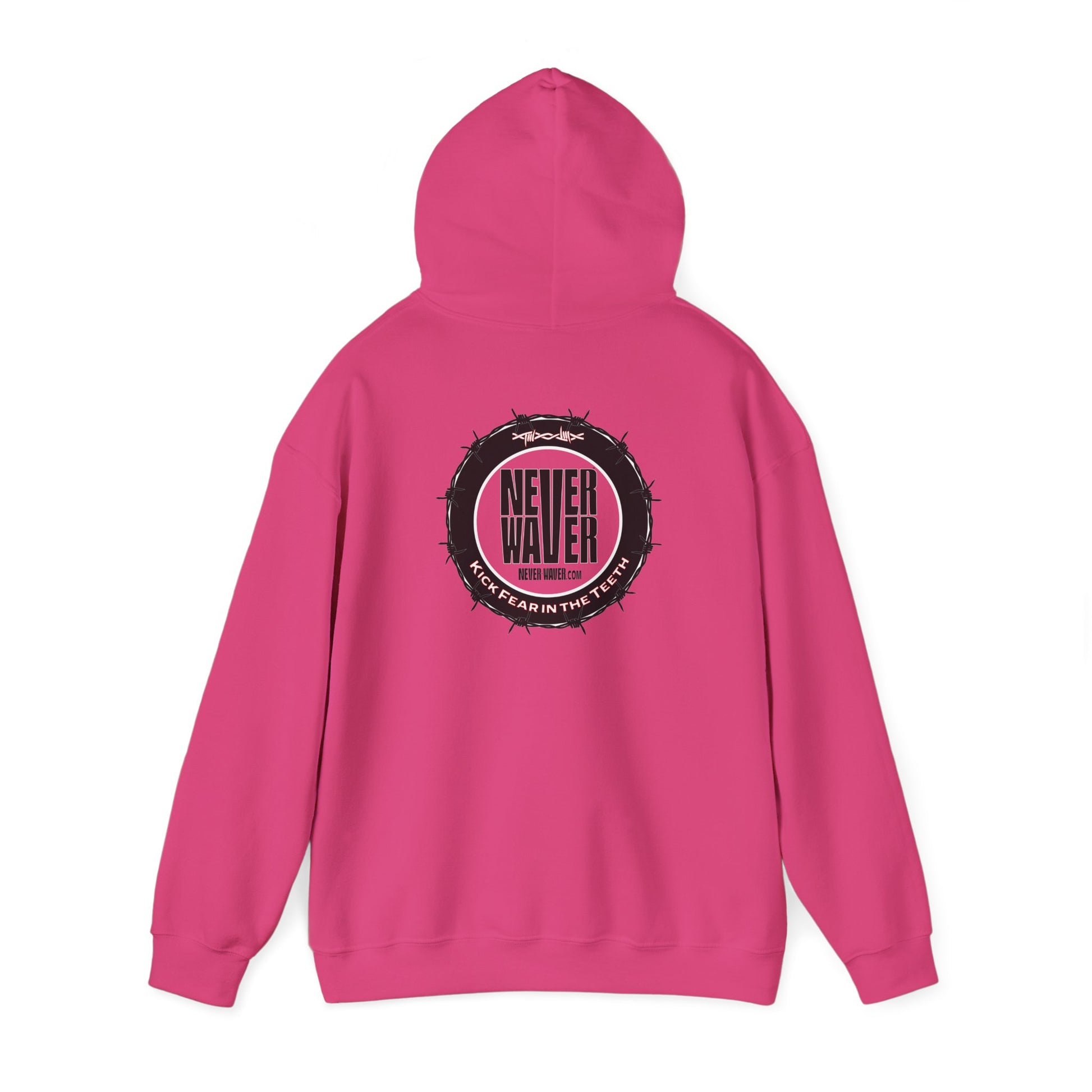 NEVER WAVER KICK FEAR IN THE TEETH Unisex Heavy Blend™ Hooded Sweatshirt - Never Waver