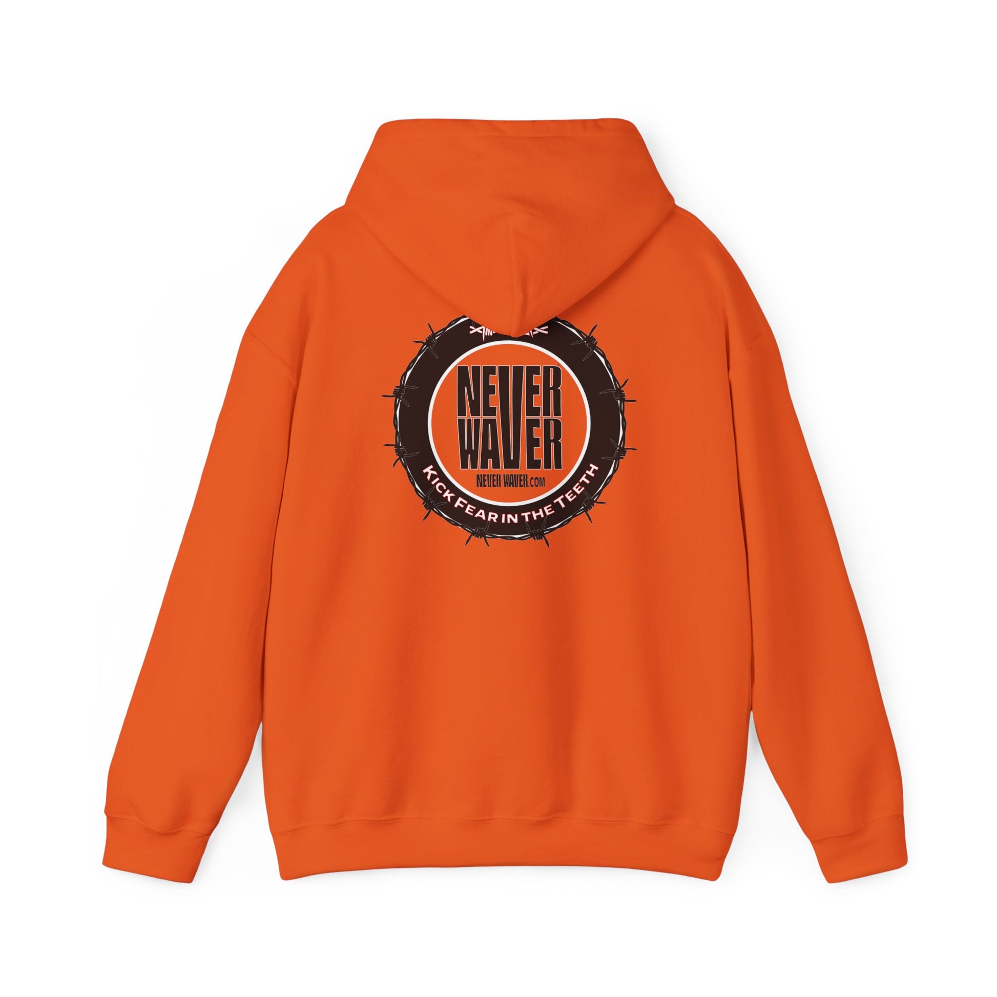 NEVER WAVER KICK FEAR IN THE TEETH Unisex Heavy Blend™ Hooded Sweatshirt - Never Waver