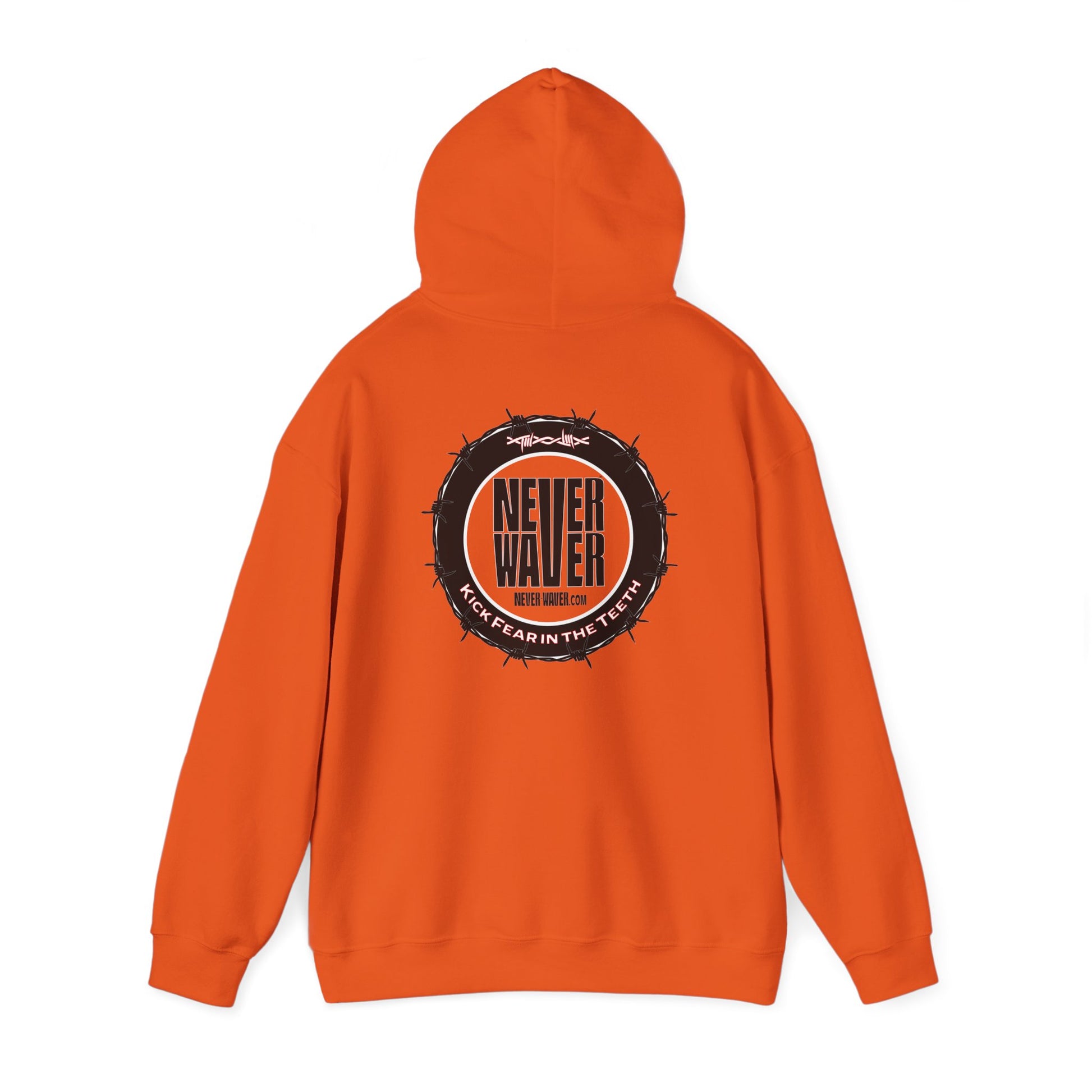 NEVER WAVER KICK FEAR IN THE TEETH Unisex Heavy Blend™ Hooded Sweatshirt - Never Waver