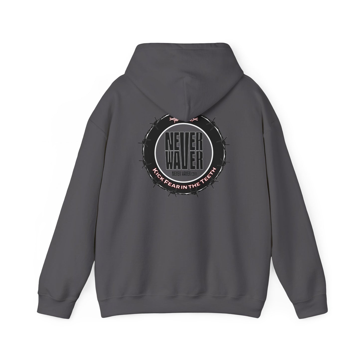 NEVER WAVER KICK FEAR IN THE TEETH Unisex Heavy Blend™ Hooded Sweatshirt - Never Waver