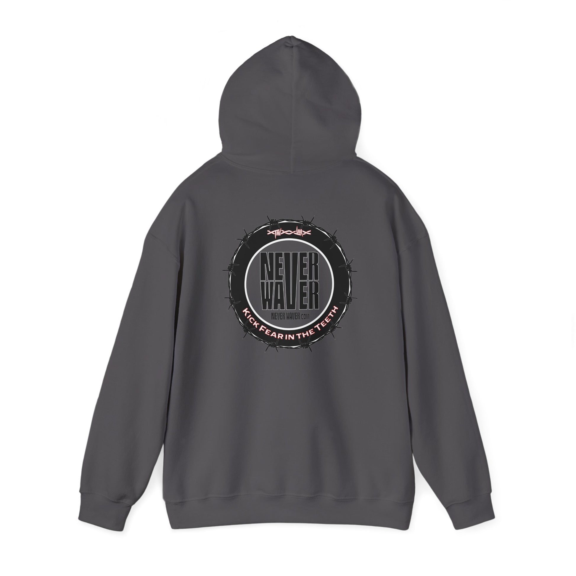 NEVER WAVER KICK FEAR IN THE TEETH Unisex Heavy Blend™ Hooded Sweatshirt - Never Waver