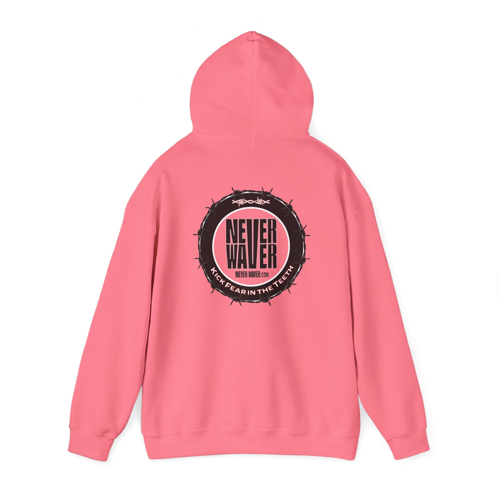 NEVER WAVER KICK FEAR IN THE TEETH Unisex Heavy Blend™ Hooded Sweatshirt - Never Waver