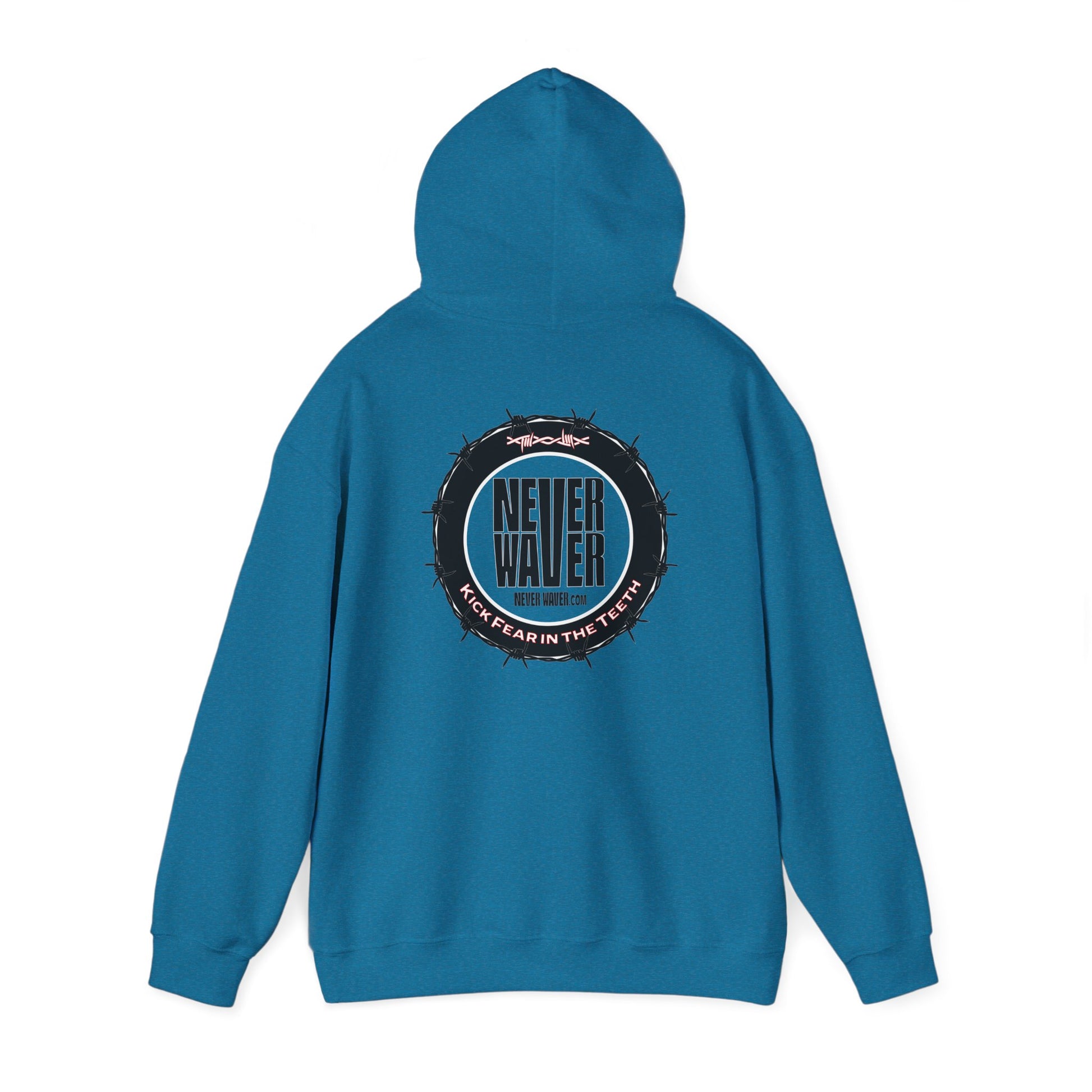 NEVER WAVER KICK FEAR IN THE TEETH Unisex Heavy Blend™ Hooded Sweatshirt - Never Waver