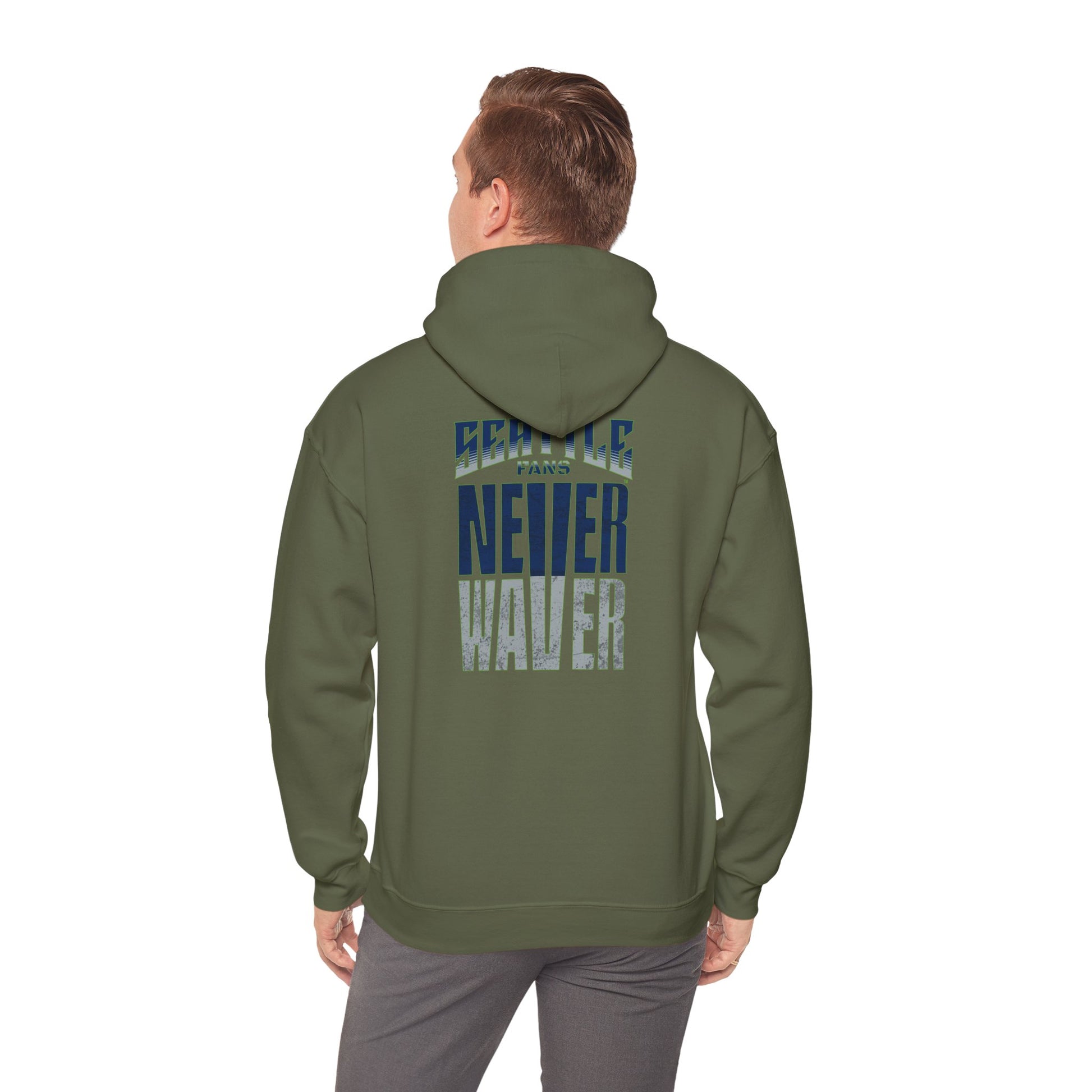 Seattle Fans Never Waver Unisex Heavy Blend™ Hooded Sweatshirt - Never Waver