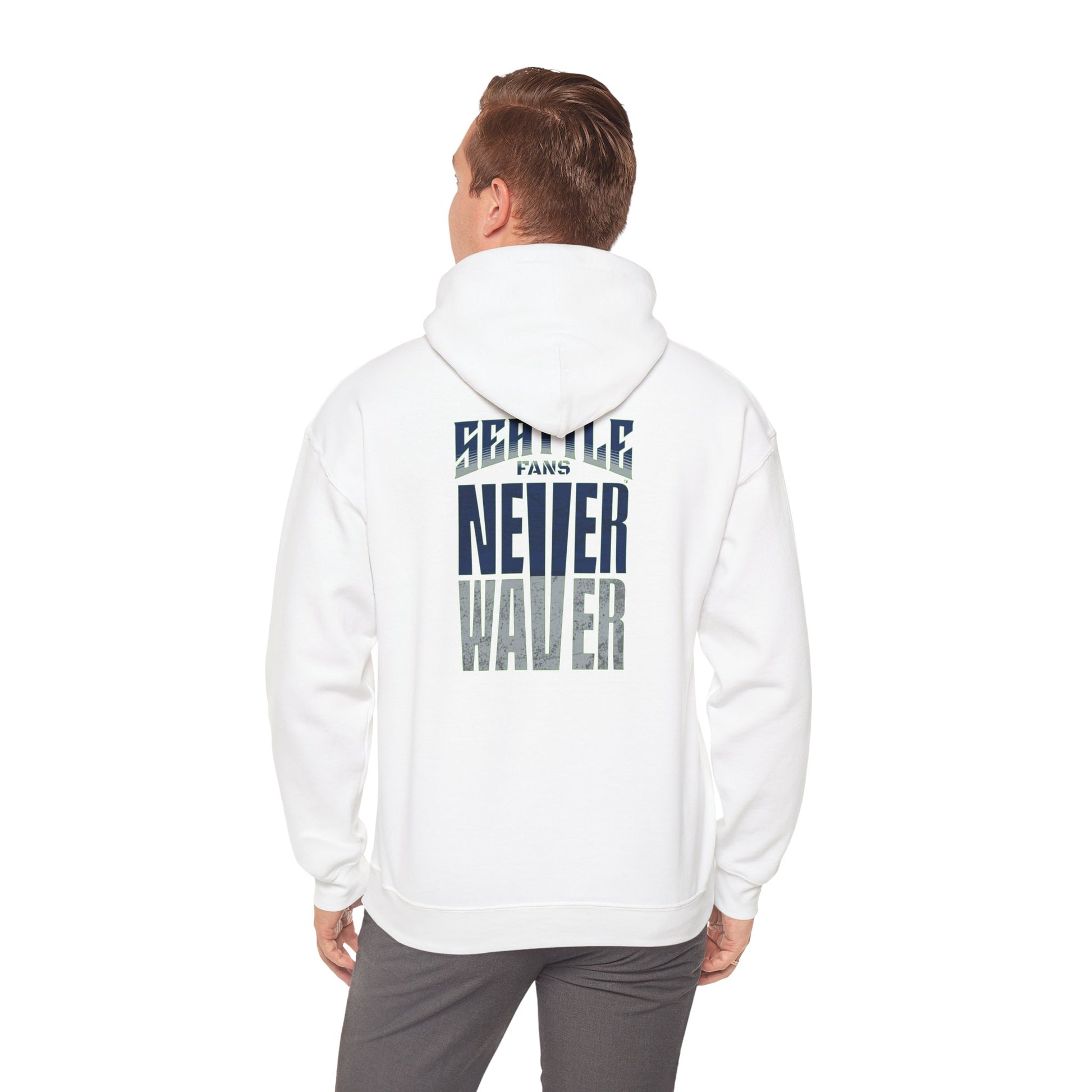 Seattle Fans Never Waver Unisex Heavy Blend™ Hooded Sweatshirt - Never Waver