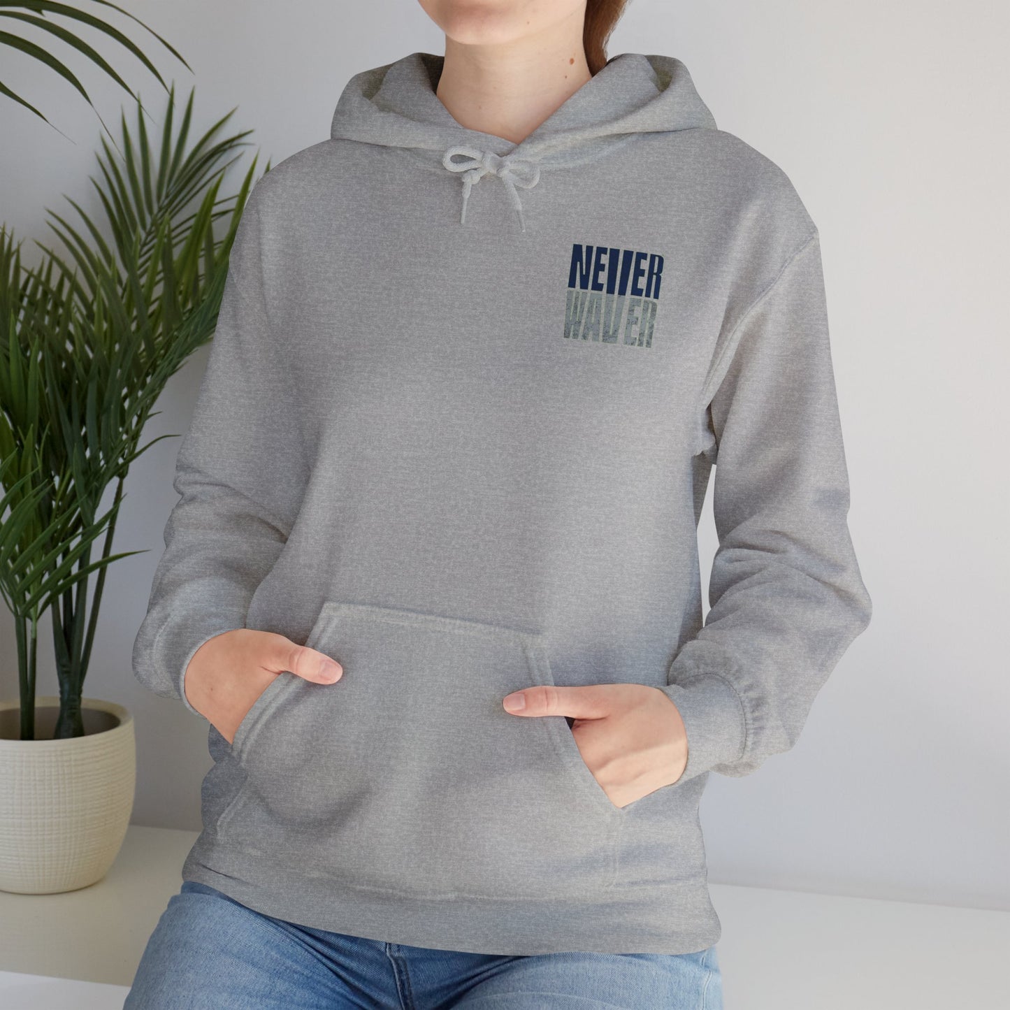 Seattle Fans Never Waver W-Leopard Football Unisex Heavy Blend™ Hooded Sweatshirt - Never Waver