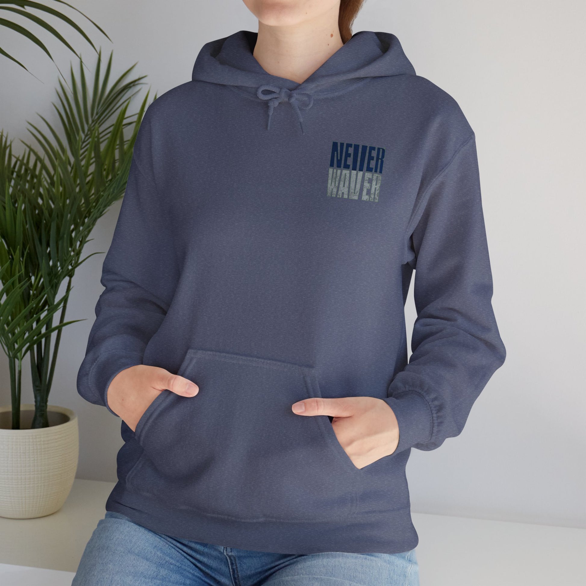 Seattle Fans Never Waver W-Leopard Football Unisex Heavy Blend™ Hooded Sweatshirt - Never Waver