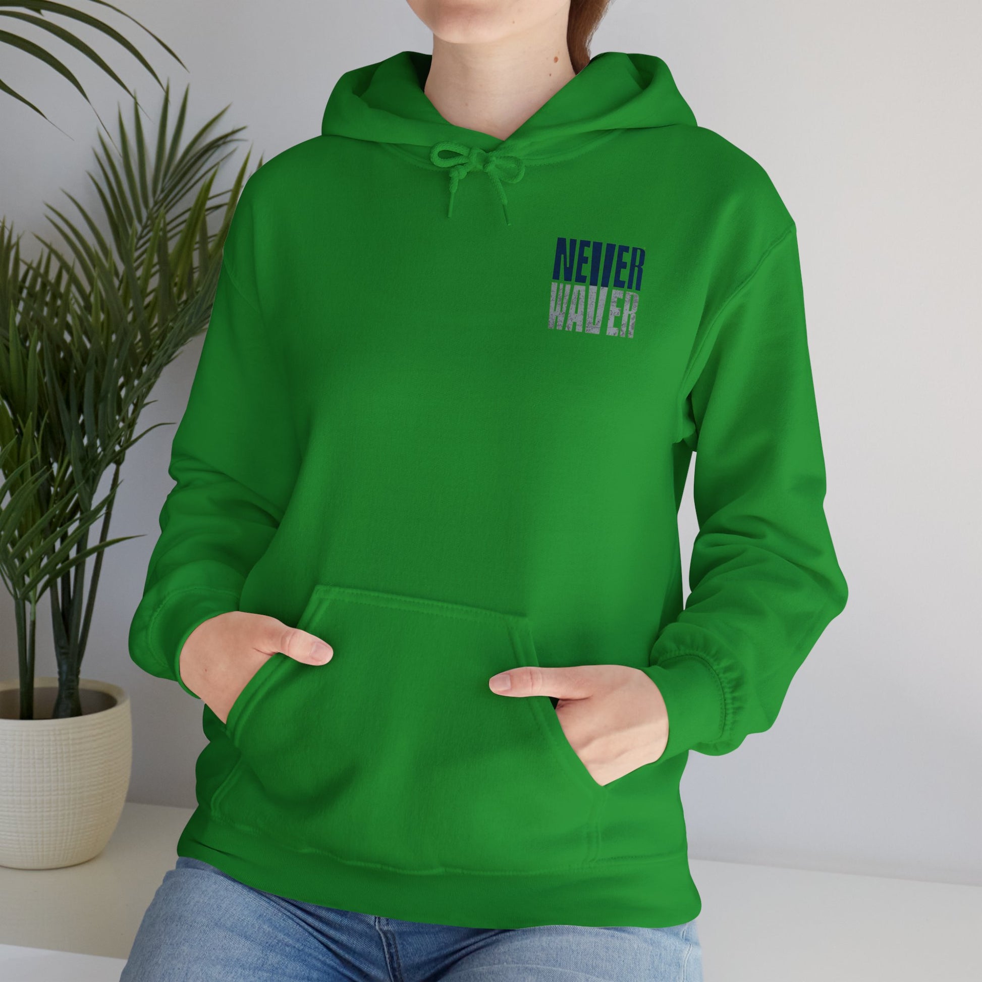 Seattle Fans Never Waver W-Leopard Football Unisex Heavy Blend™ Hooded Sweatshirt - Never Waver