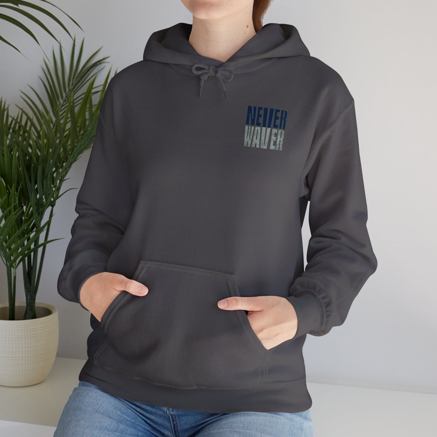 Seattle Fans Never Waver W-Leopard Football Unisex Heavy Blend™ Hooded Sweatshirt - Never Waver