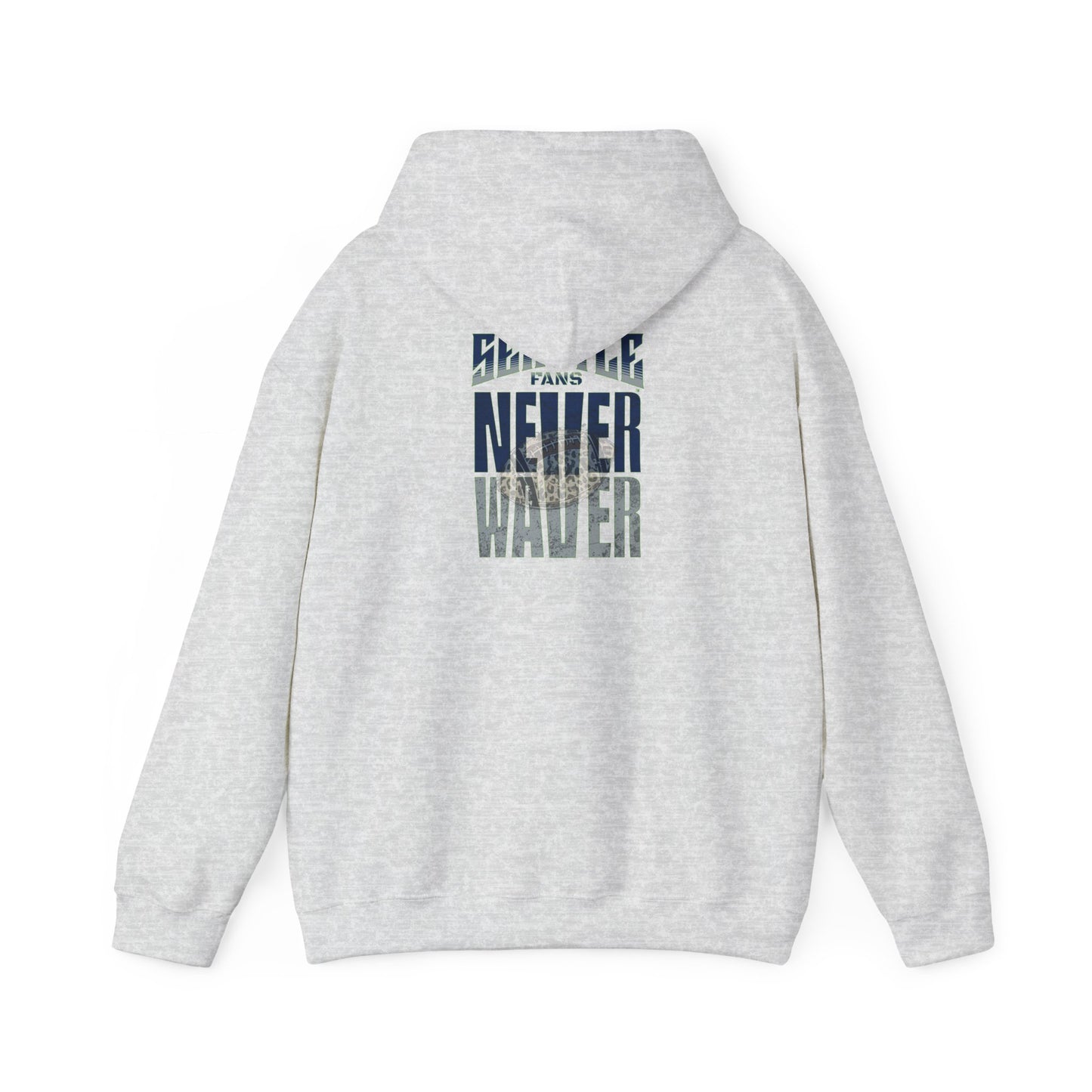 Seattle Fans Never Waver W-Leopard Football Unisex Heavy Blend™ Hooded Sweatshirt - Never Waver