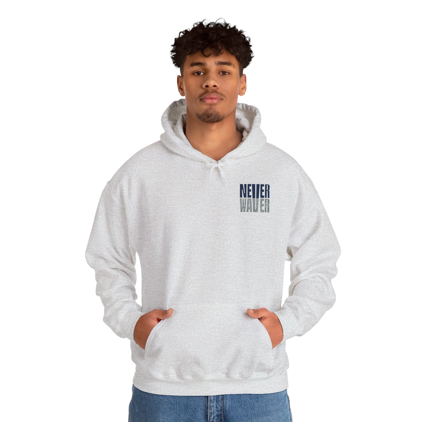 Seattle Fans Never Waver W-Leopard Football Unisex Heavy Blend™ Hooded Sweatshirt - Never Waver