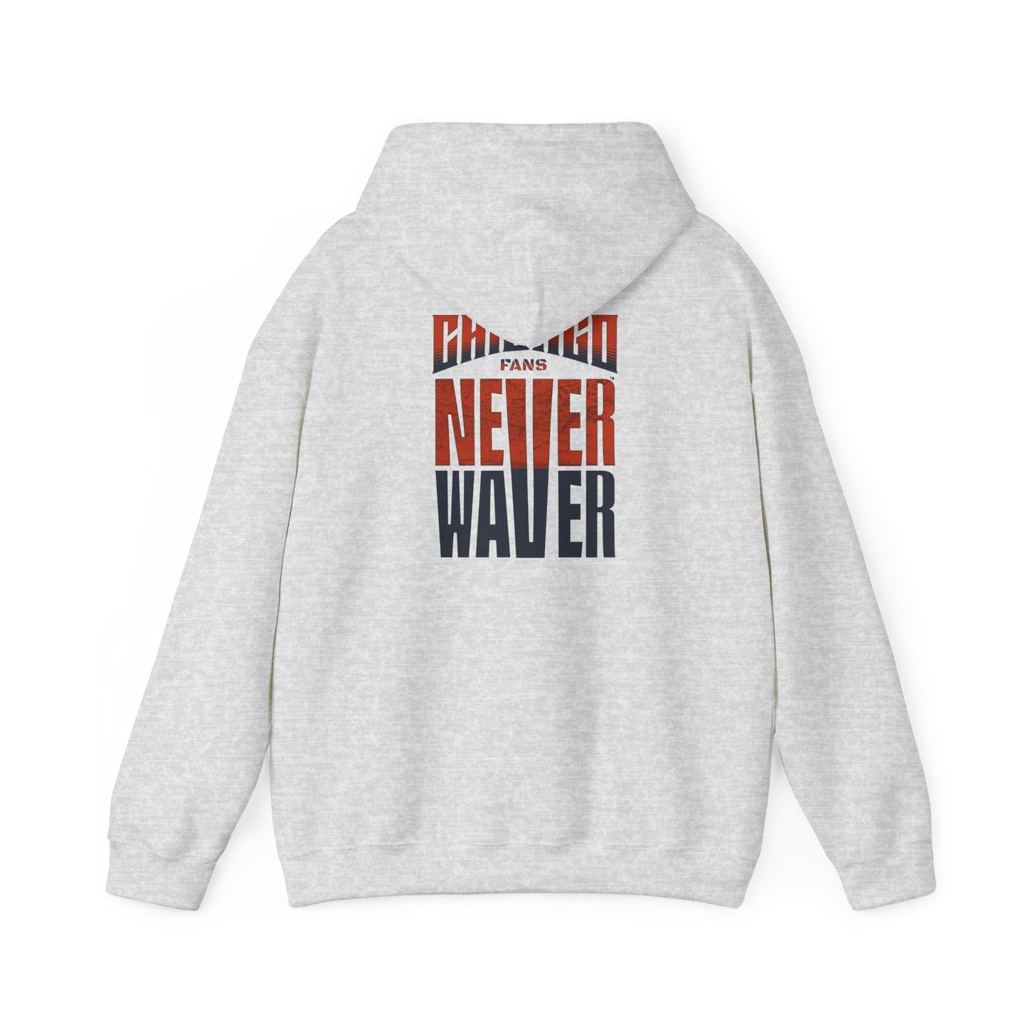 Unisex Heavy Blend™ Hooded Sweatshirt - 'Chicago Fans Never Waver' Motivational Apparel - Never Waver