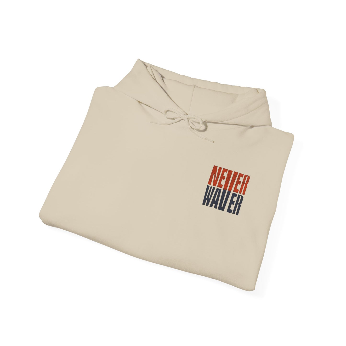 Unisex Heavy Blend™ Hooded Sweatshirt - 'Chicago Fans Never Waver' Motivational Apparel - Never Waver