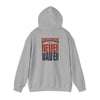 Unisex Heavy Blend™ Hooded Sweatshirt - 'Chicago Fans Never Waver' Motivational Apparel - Never Waver