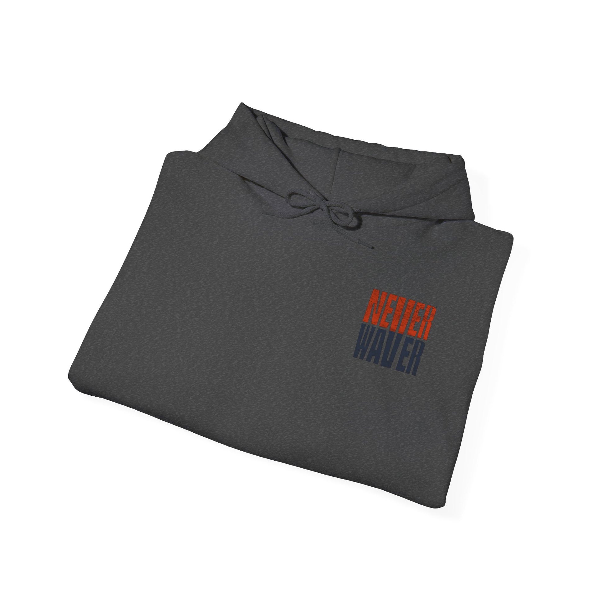 Unisex Heavy Blend™ Hooded Sweatshirt - 'Chicago Fans Never Waver' Motivational Apparel - Never Waver