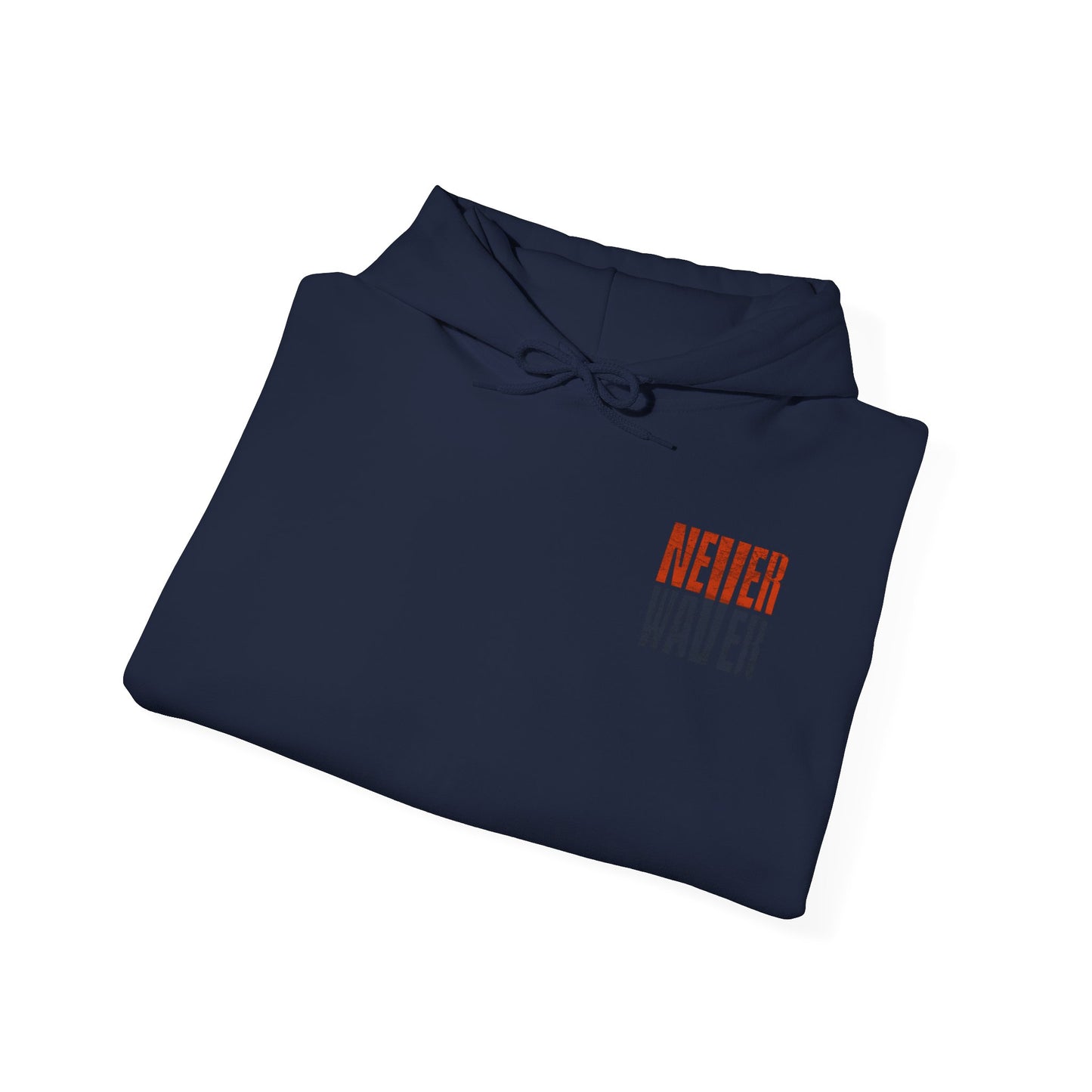 Unisex Heavy Blend™ Hooded Sweatshirt - 'Chicago Fans Never Waver' Motivational Apparel - Never Waver
