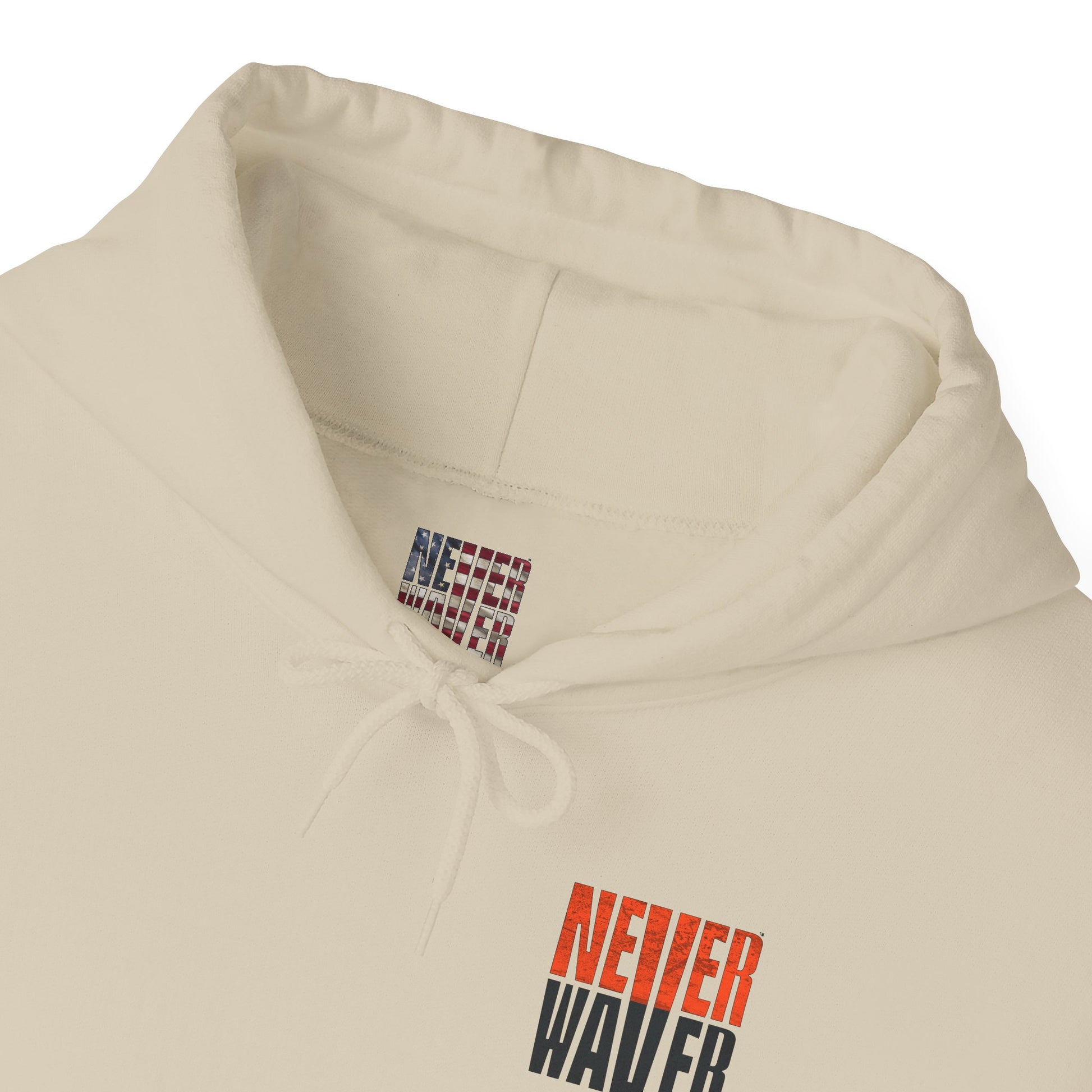 Cincinnati Fans Never Waver Hoodie w Leopard Football - Unisex Heavy Blend Sweatshirt - Never Waver