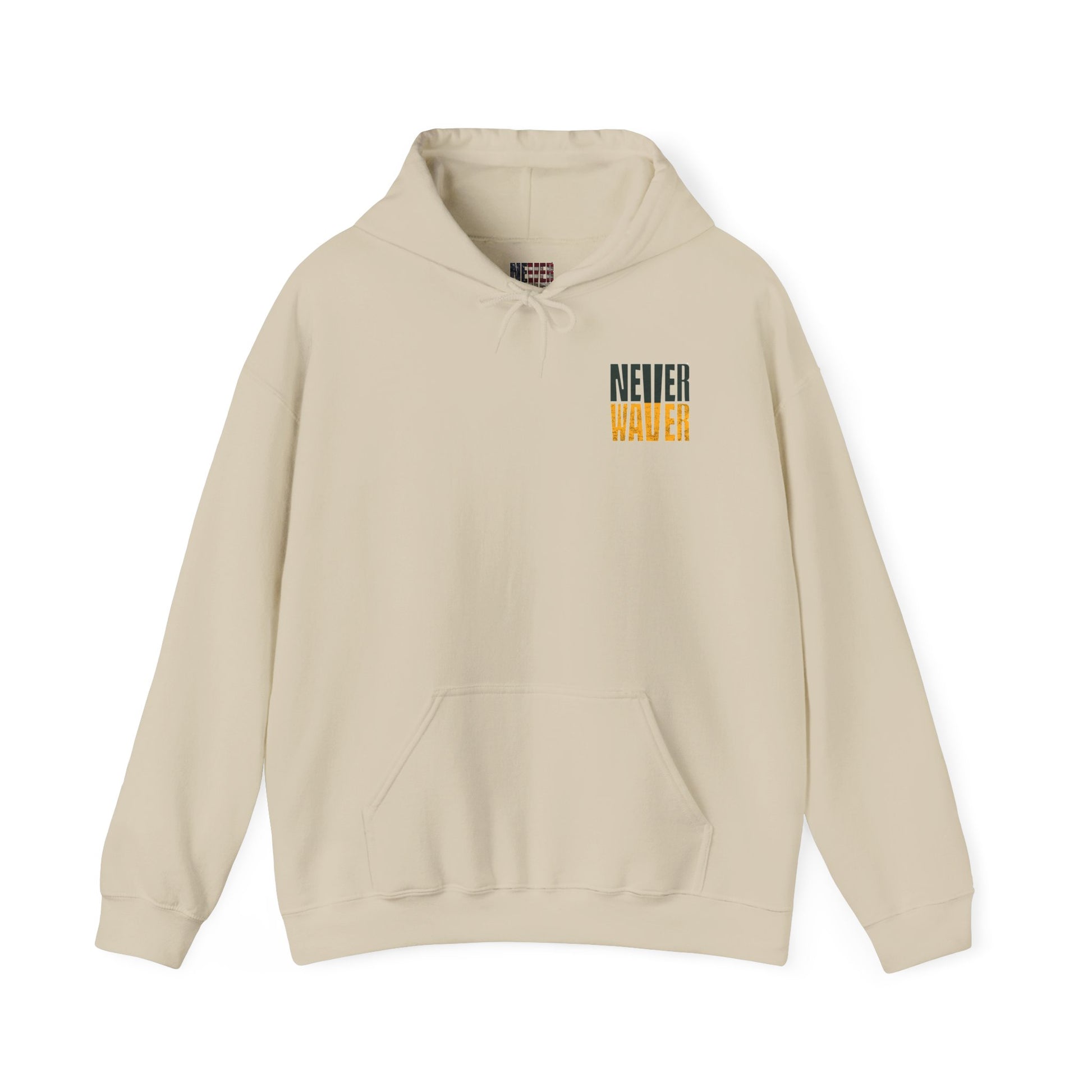Green Bay Hoodie w Leopard Football - Unisex Heavy Blend Sweatshirt - Never Waver