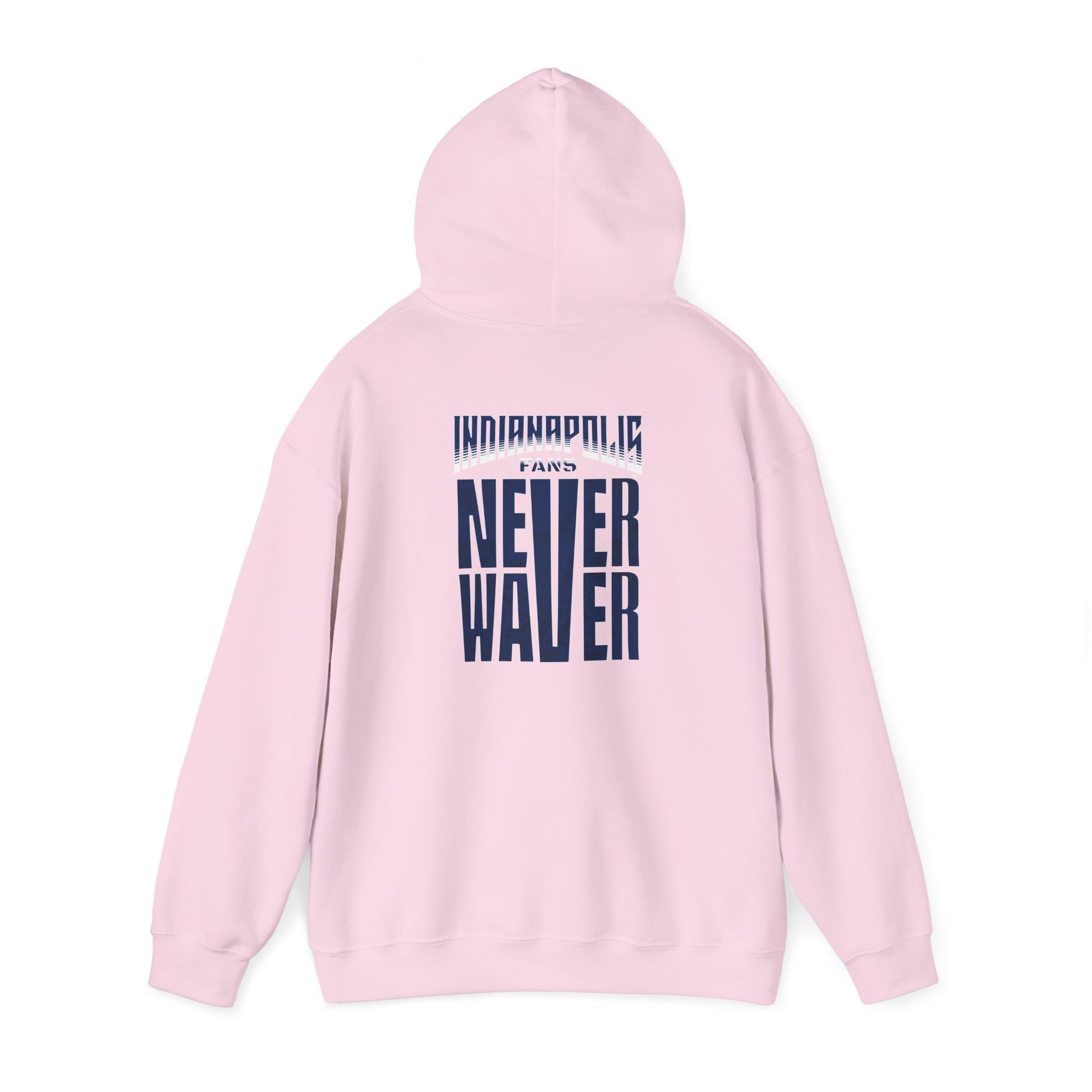 Indianapolis Fans Never Waver Unisex Heavy Blend™ Hooded Sweatshirt - Comfortable and Stylish for Everyday Wear - Never Waver