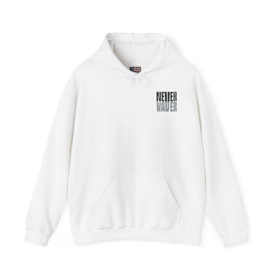 Las Vegas Fans Never Waver w Leopard Football Unisex Heavy Blend™ Hooded Sweatshirt - Cozy Oversized Style for Fans - Never Waver