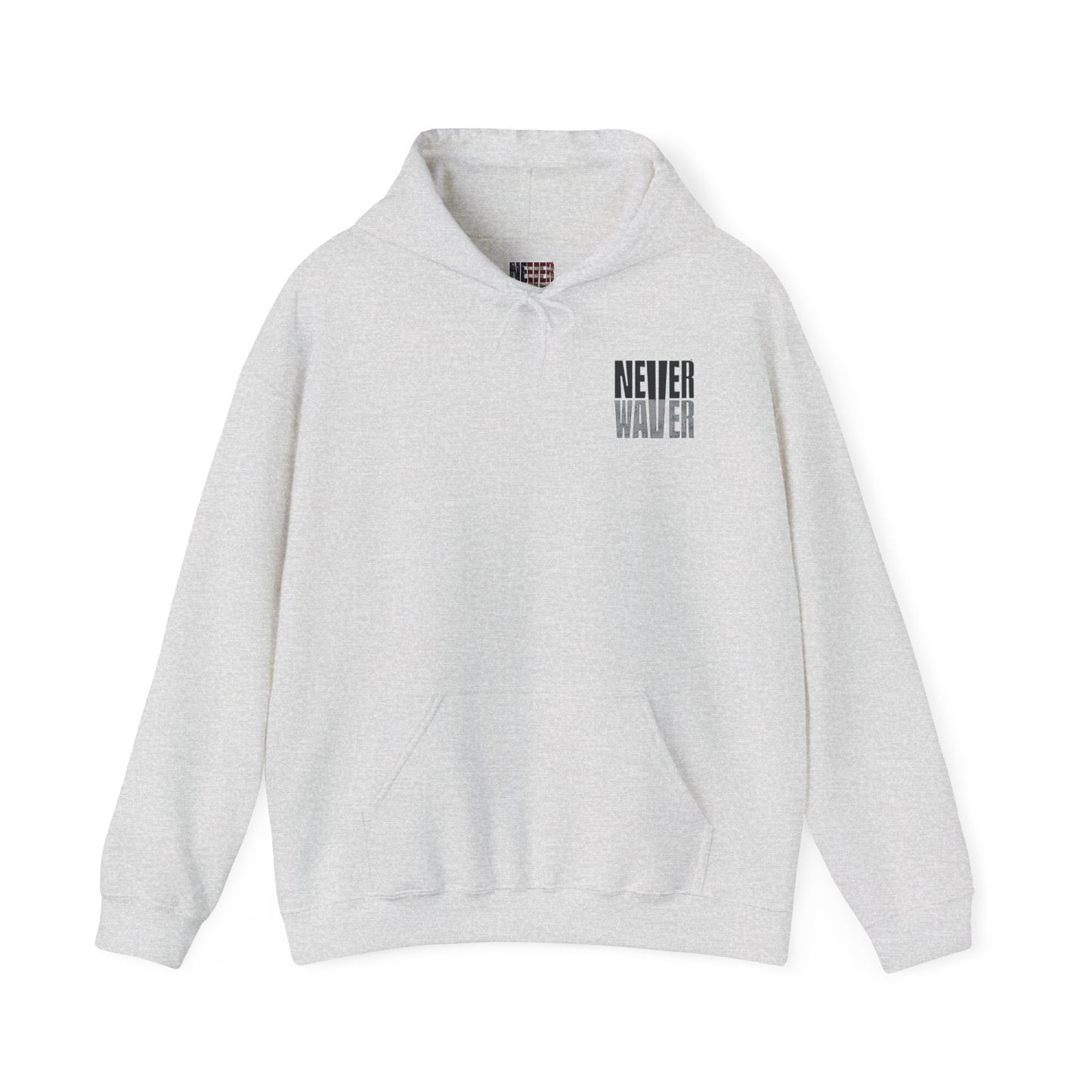 Las Vegas Fans Never Waver w Leopard Football Unisex Heavy Blend™ Hooded Sweatshirt - Cozy Oversized Style for Fans - Never Waver