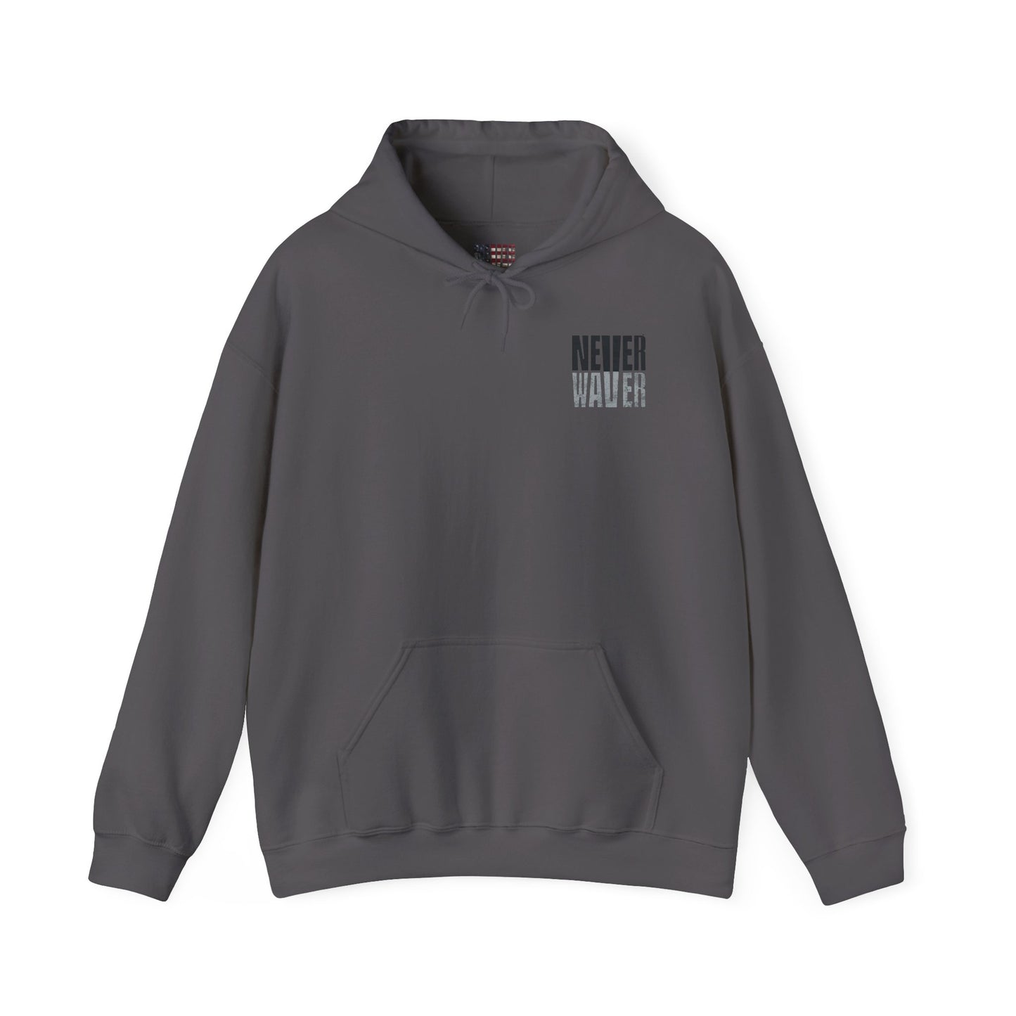 Las Vegas Fans Never Waver w Leopard Football Unisex Heavy Blend™ Hooded Sweatshirt - Cozy Oversized Style for Fans - Never Waver