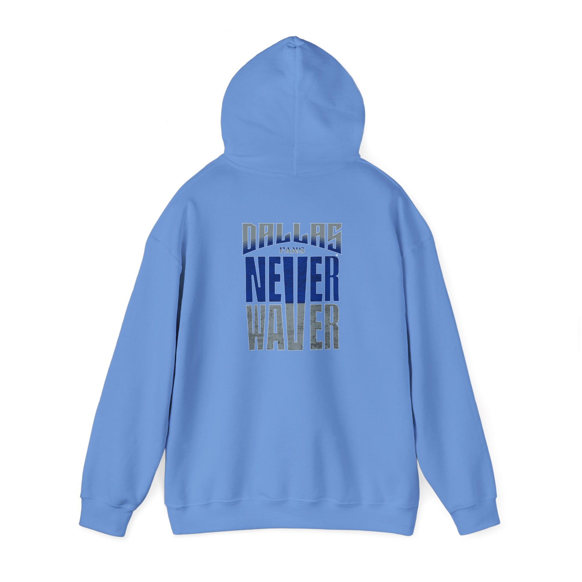 Motivational Unisex Heavy Blend™ Hooded Sweatshirt - "Dallas Fans Never Waver" - Never Waver