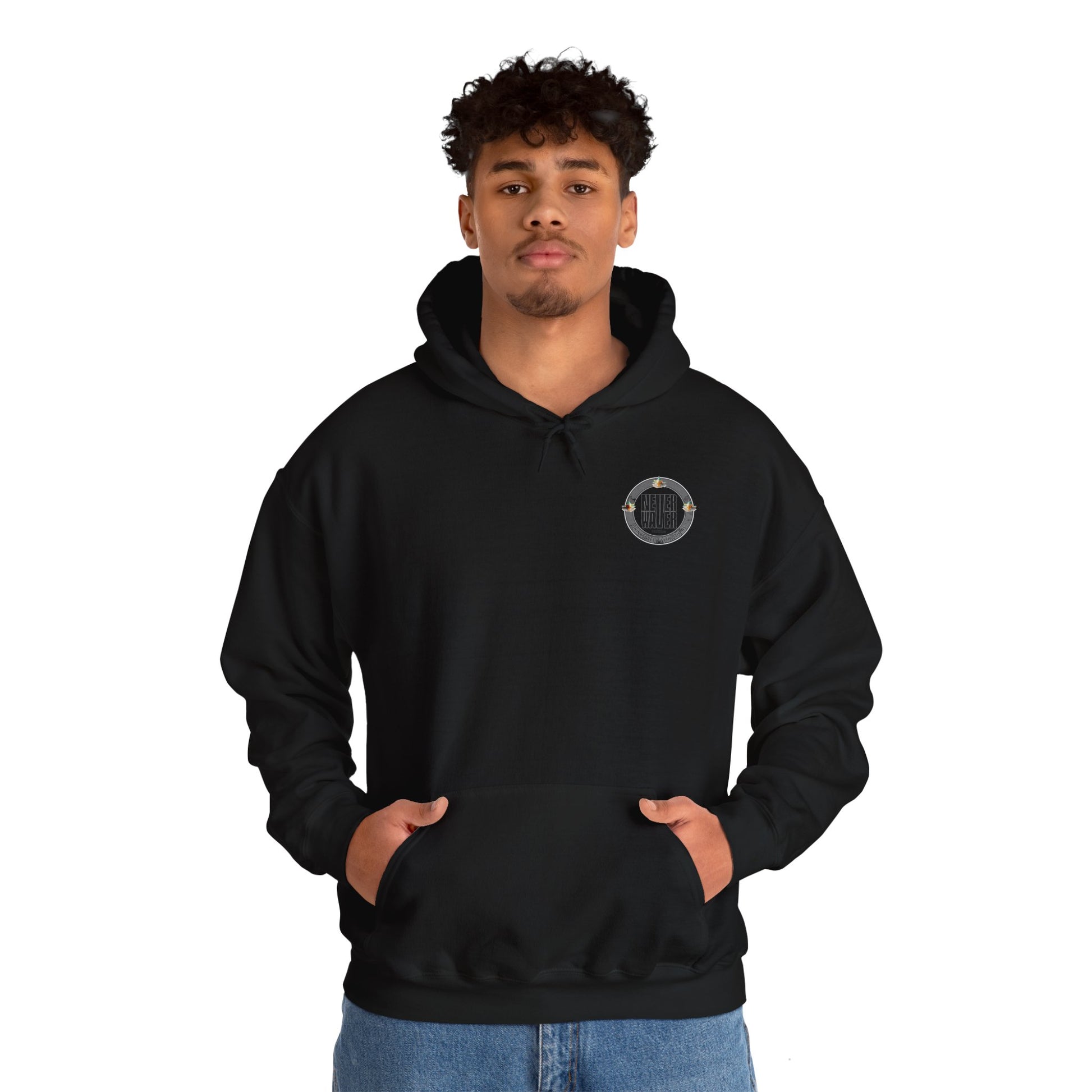 Never Waver Drinks Well With Others Unisex Heavy Blend™ Hooded Sweatshirt - Never Waver