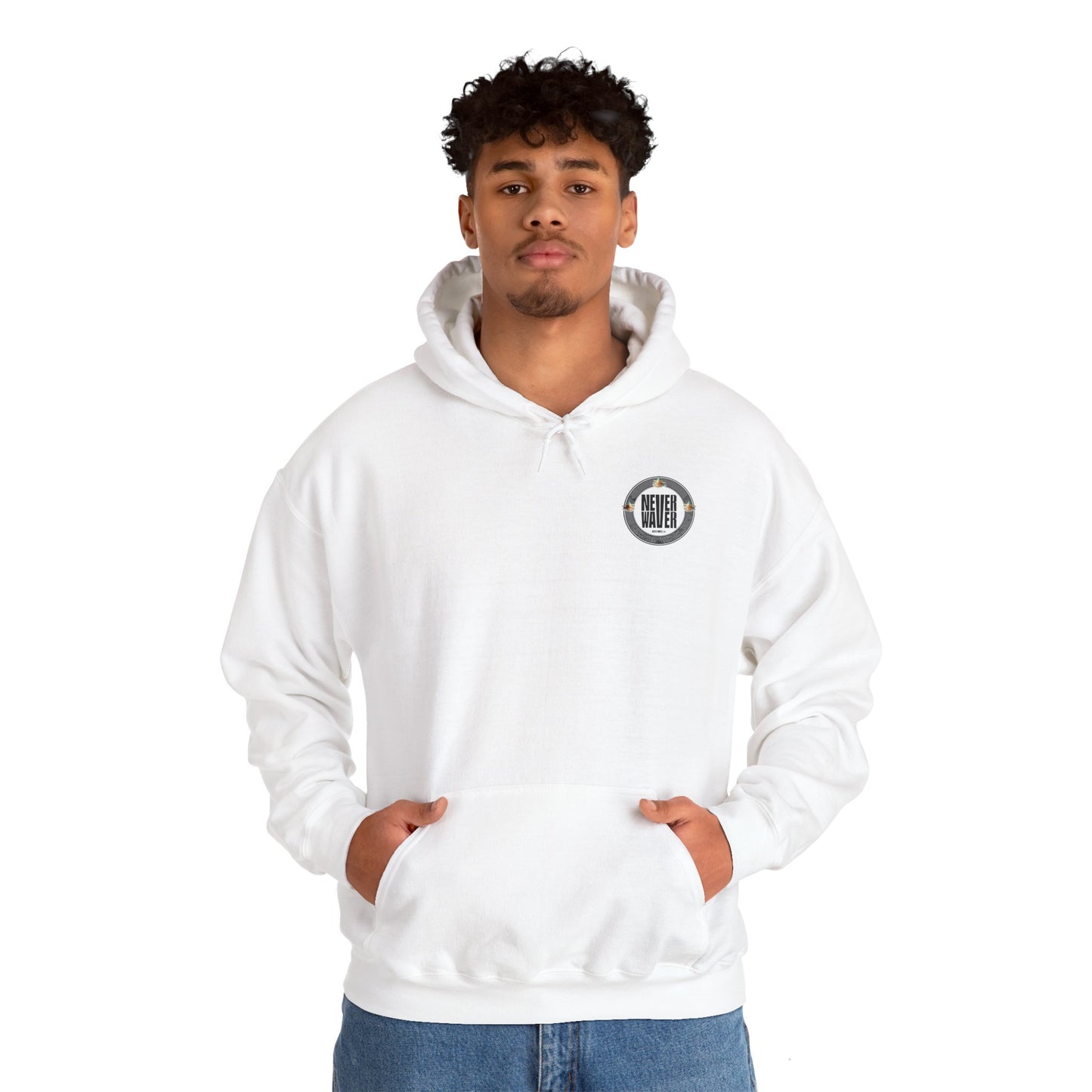 Never Waver Drinks Well With Others Unisex Heavy Blend™ Hooded Sweatshirt - Never Waver