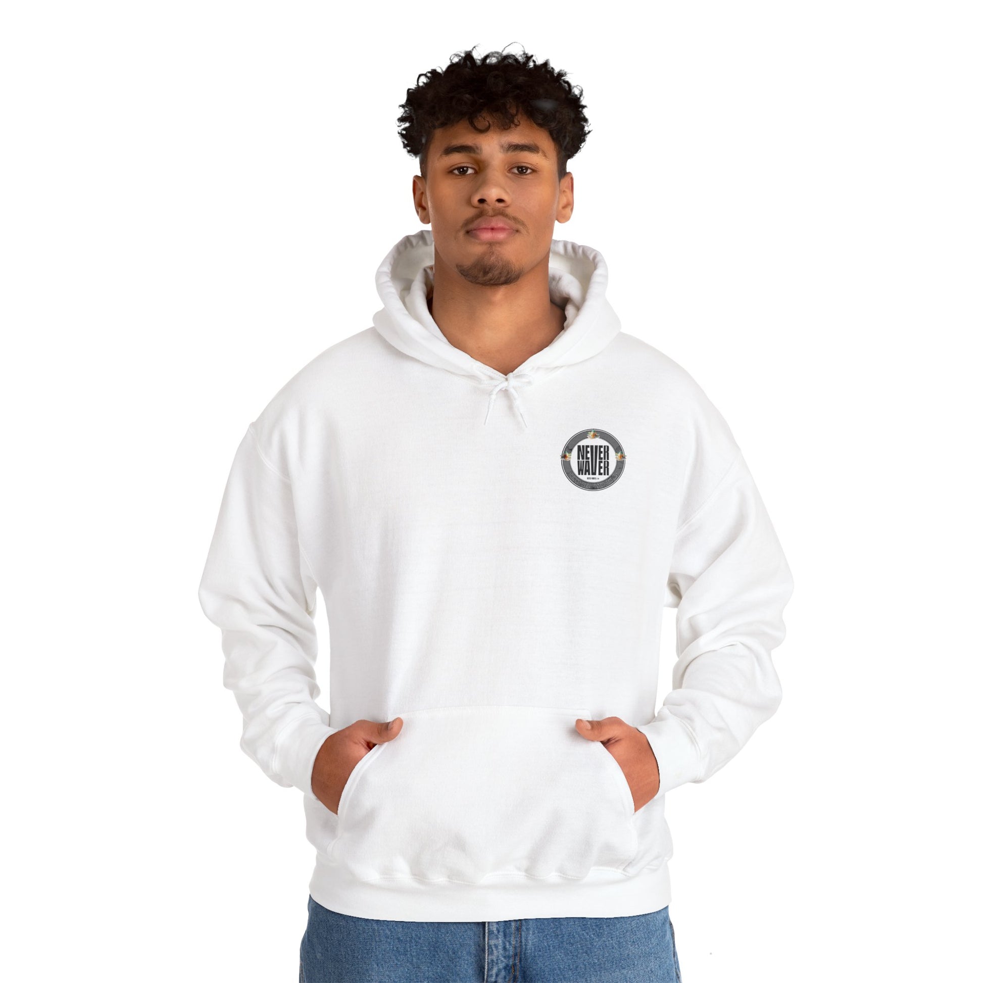 Never Waver Drinks Well With Others Unisex Heavy Blend™ Hooded Sweatshirt - Never Waver