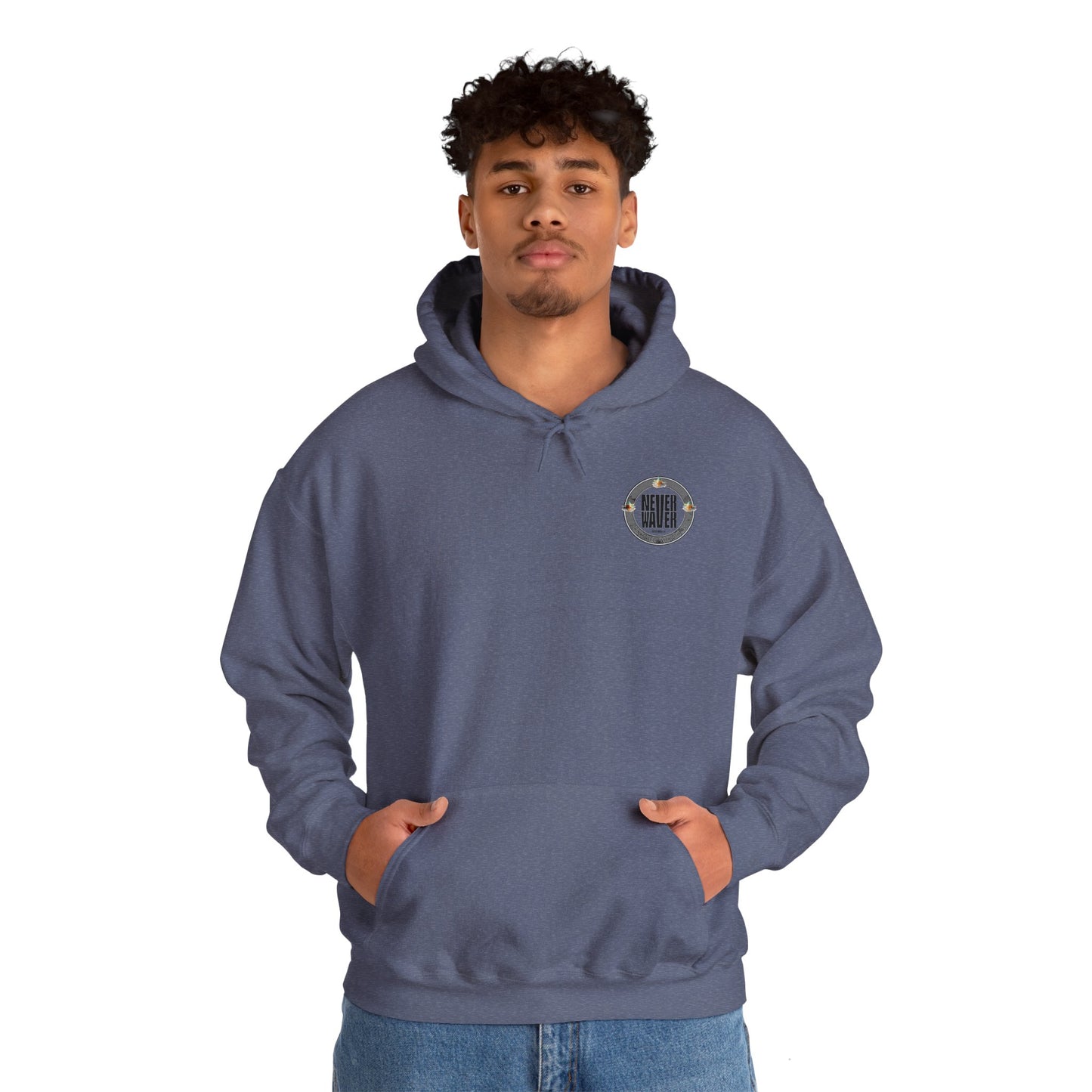 Never Waver Drinks Well With Others Unisex Heavy Blend™ Hooded Sweatshirt - Never Waver