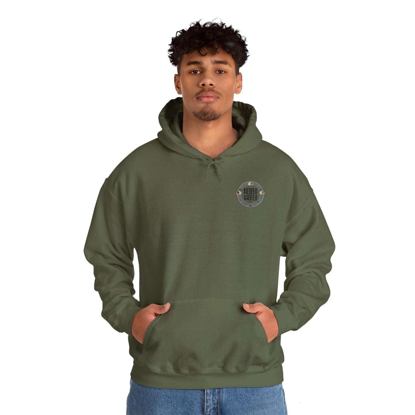 Never Waver Drinks Well With Others Unisex Heavy Blend™ Hooded Sweatshirt - Never Waver