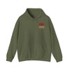 Never Waver San Francisco Hoodie w Leopard Football - Unisex Heavy Blend Sweatshirt - Never Waver