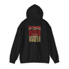 Never Waver San Francisco Hoodie w Leopard Football - Unisex Heavy Blend Sweatshirt - Never Waver