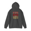 Never Waver San Francisco Hoodie w Leopard Football - Unisex Heavy Blend Sweatshirt - Never Waver