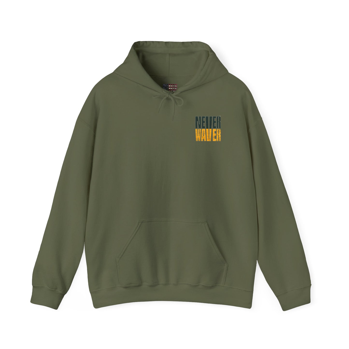 Never Waver Unisex Hoodie - Green Bay Fans Sweatshirt - Never Waver