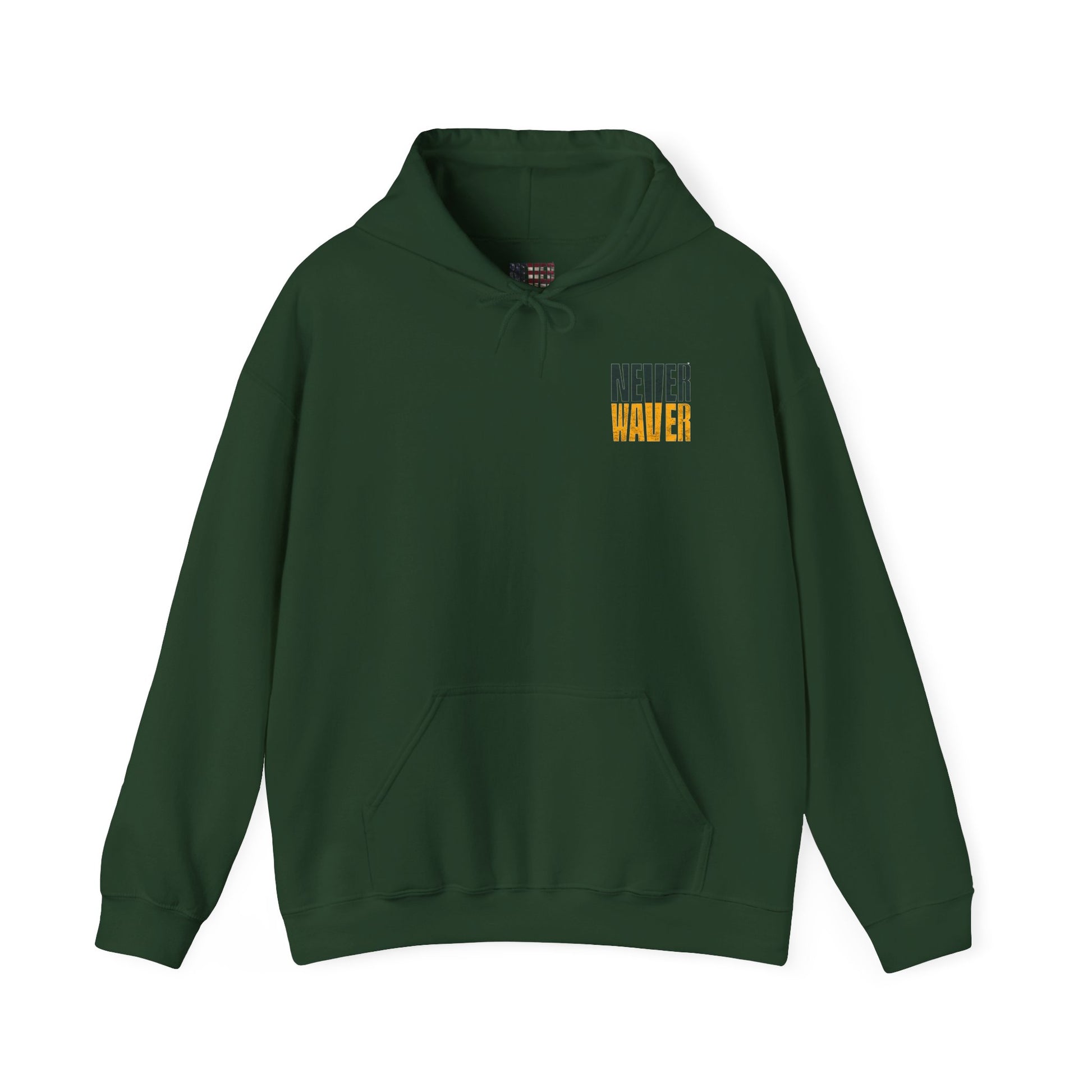 Never Waver Unisex Hoodie - Green Bay Fans Sweatshirt - Never Waver