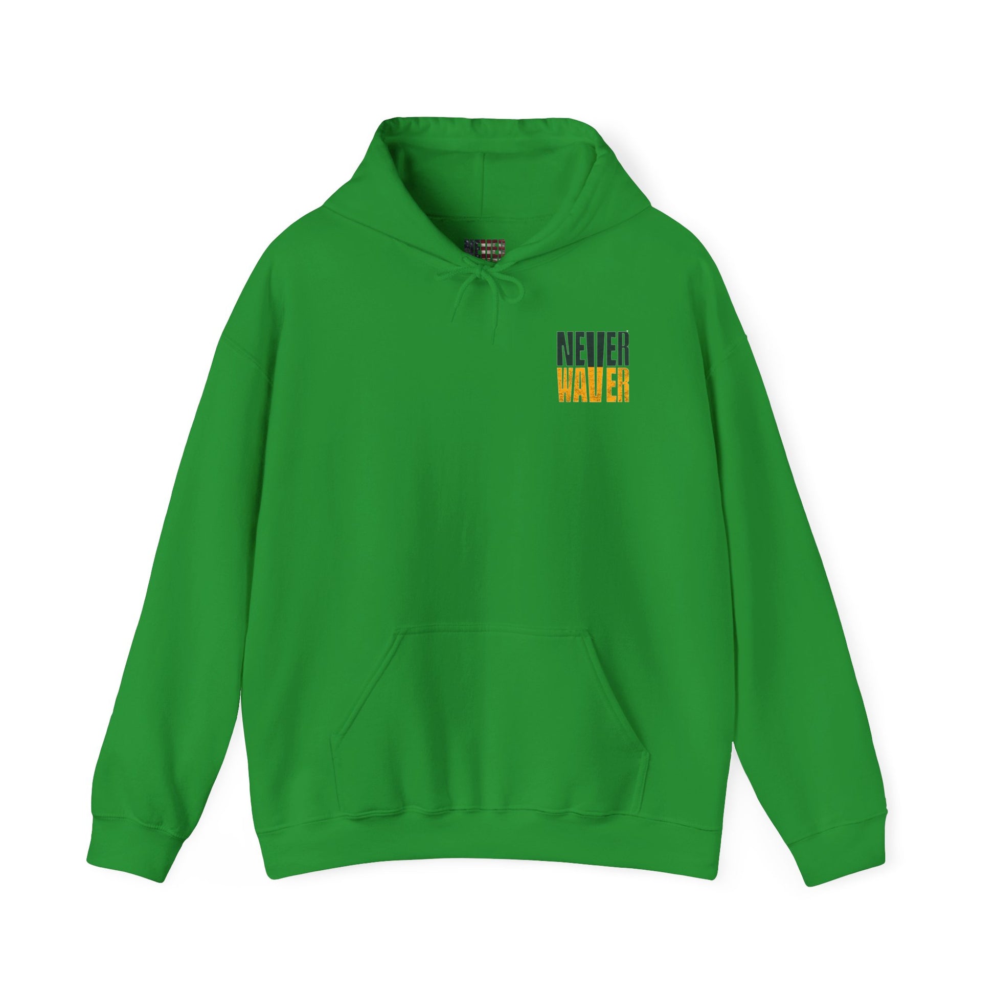 Never Waver Unisex Hoodie - Green Bay Fans Sweatshirt - Never Waver