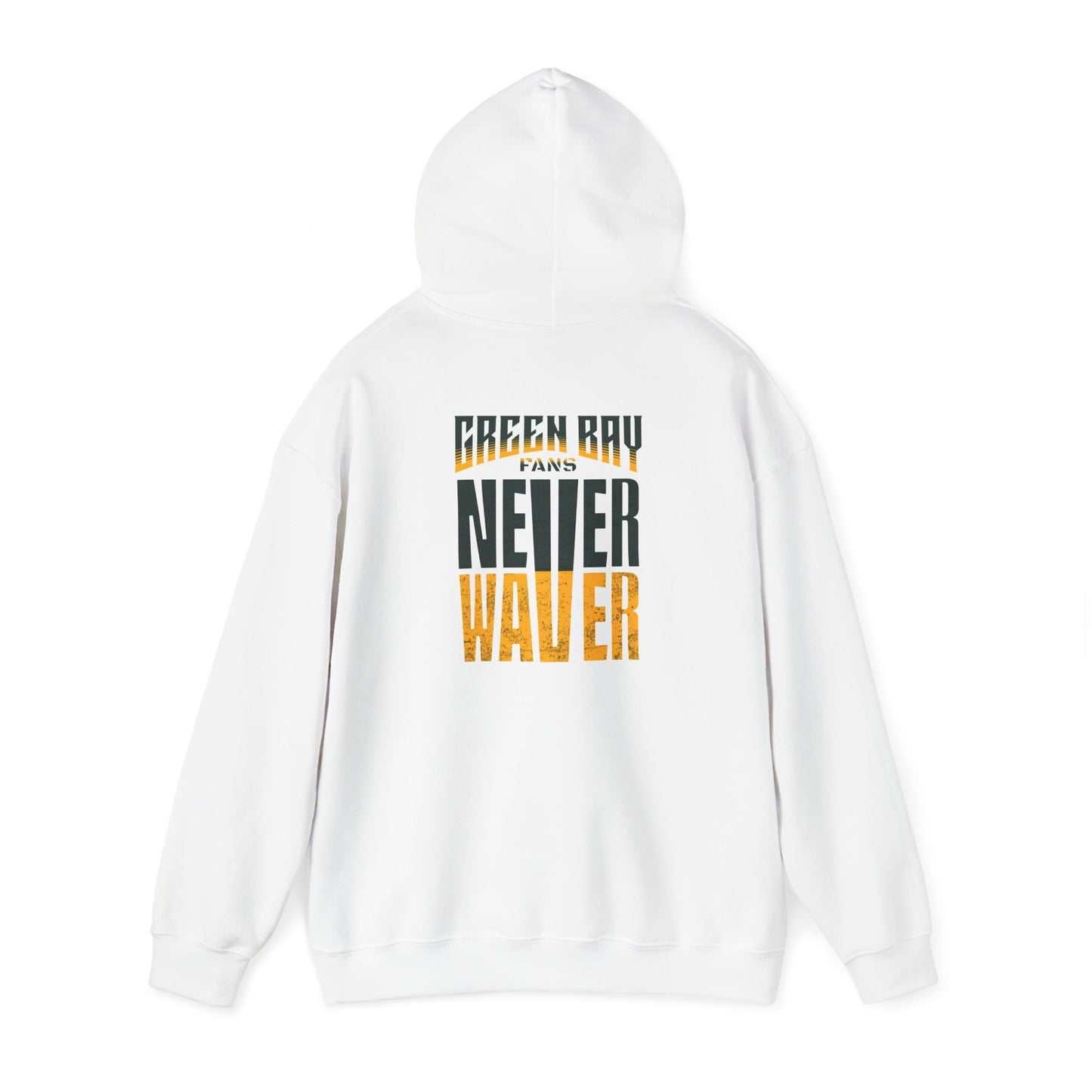 Never Waver Unisex Hoodie - Green Bay Fans Sweatshirt - Never Waver