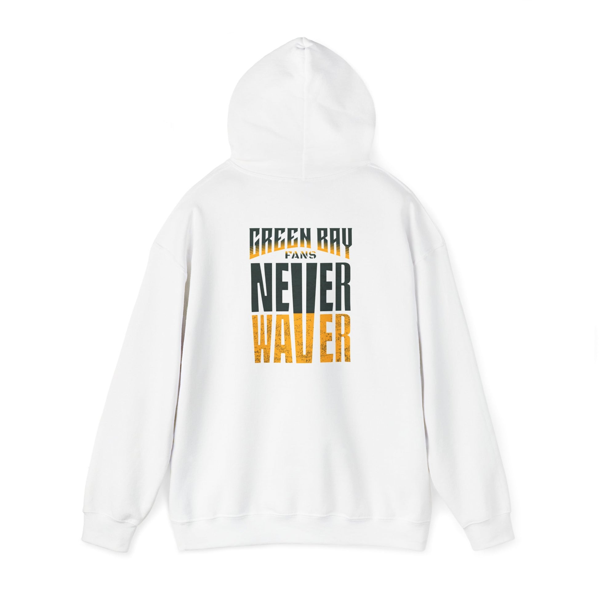 Never Waver Unisex Hoodie - Green Bay Fans Sweatshirt - Never Waver