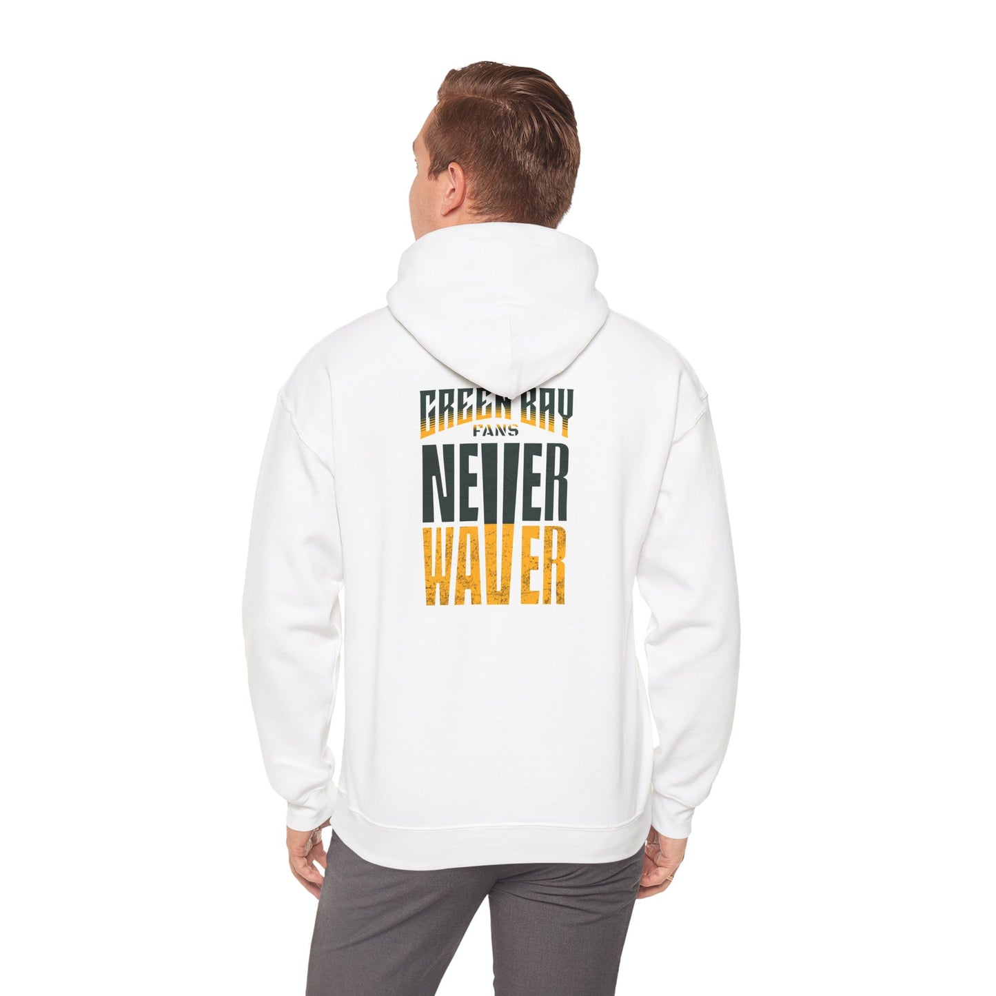 Never Waver Unisex Hoodie - Green Bay Fans Sweatshirt - Never Waver